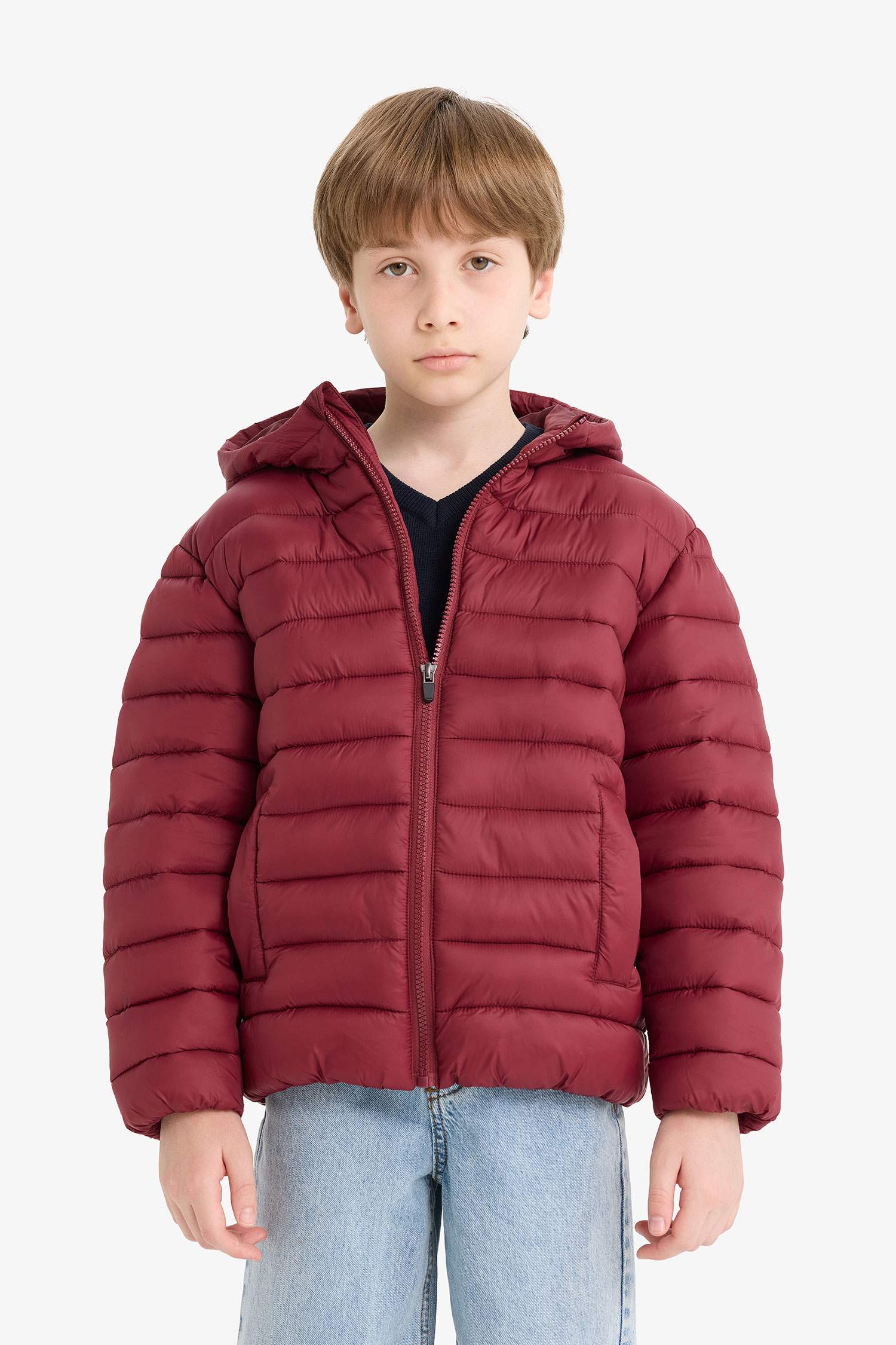 Boy Hooded Water Repellent Puffer Jacket