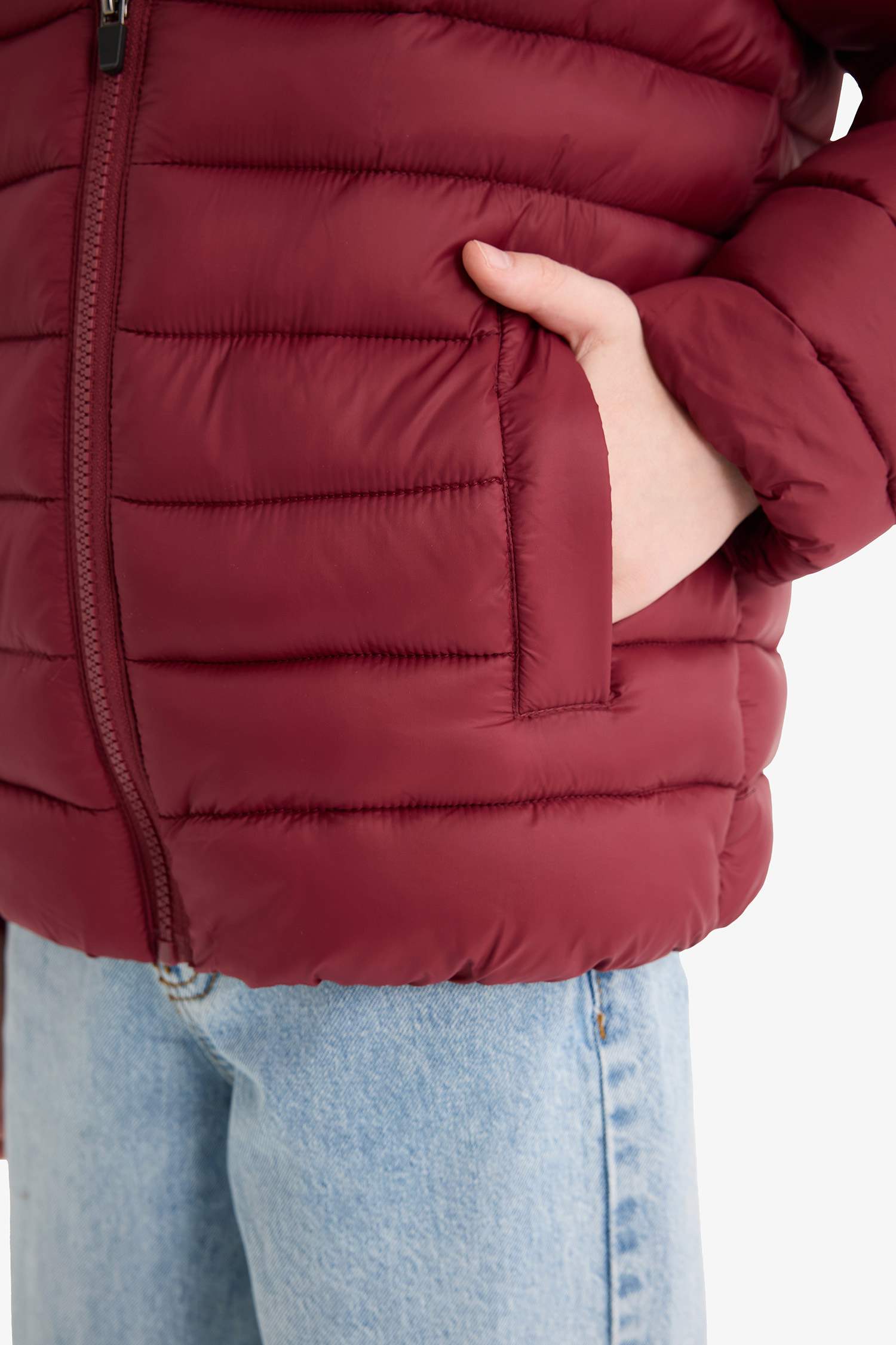 Boy Waterproof Hooded Zippered Puffer Jacket