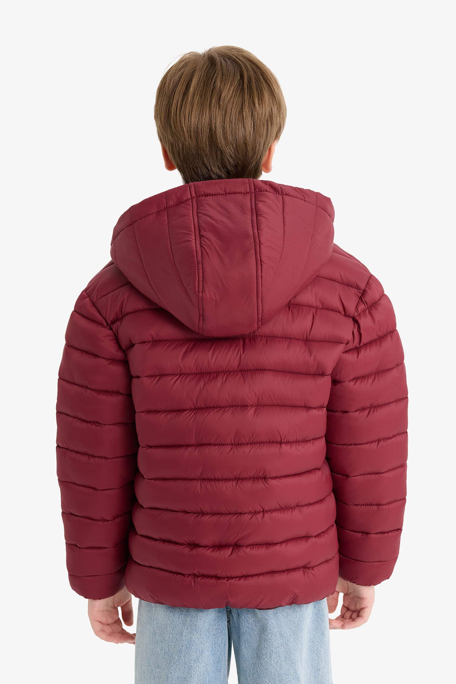 Boy Waterproof Hooded Zippered Puffer Jacket
