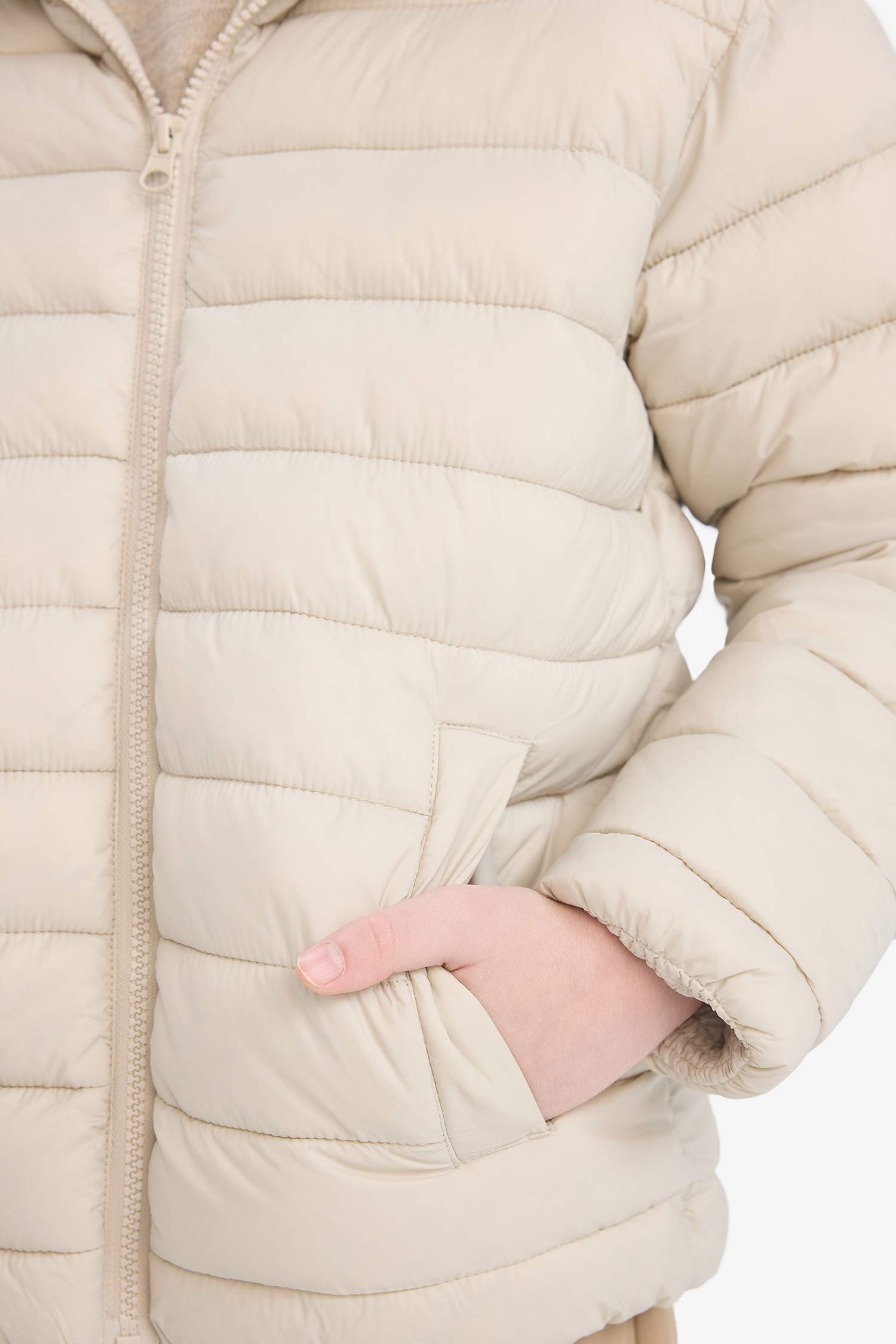 Boy Hooded Zippered Waterproof Puffer Jacket