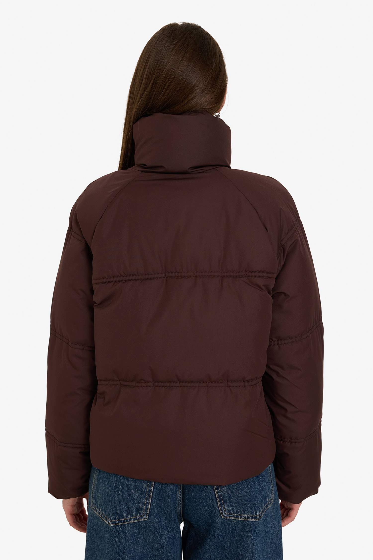 Su Geçirmez Regular Fit Dik Yaka Fermuarlı Şişme Mont