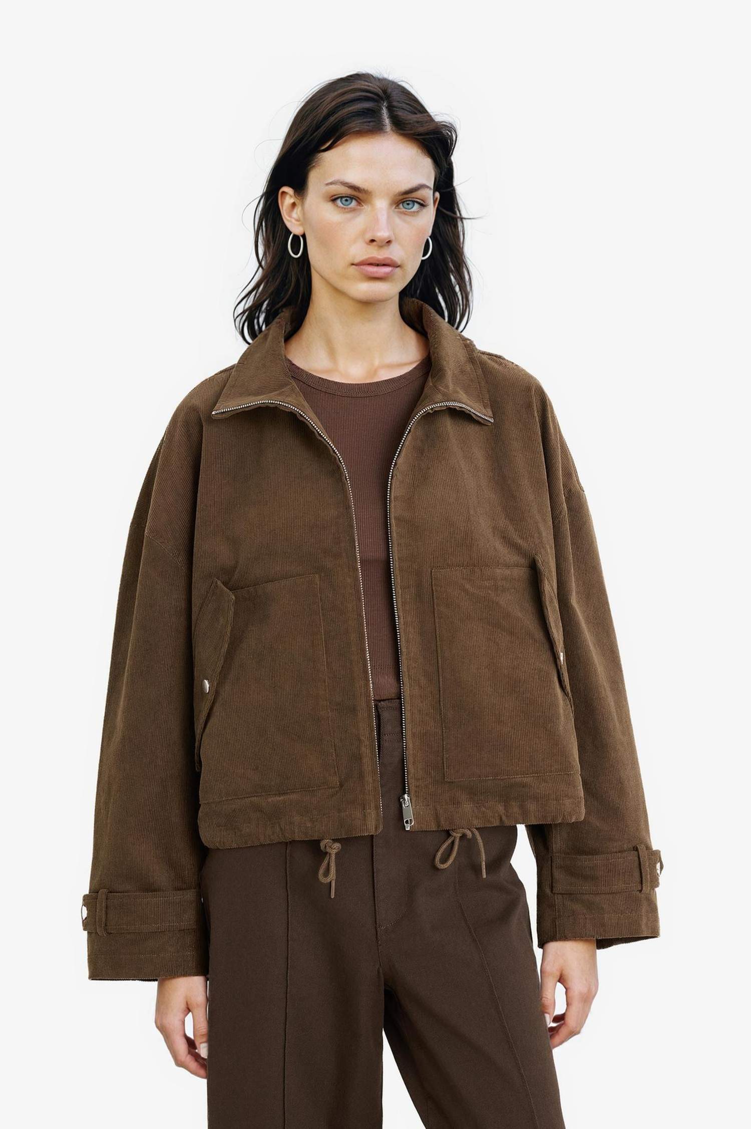 Regular Fit Cotton Waterproof Jacket