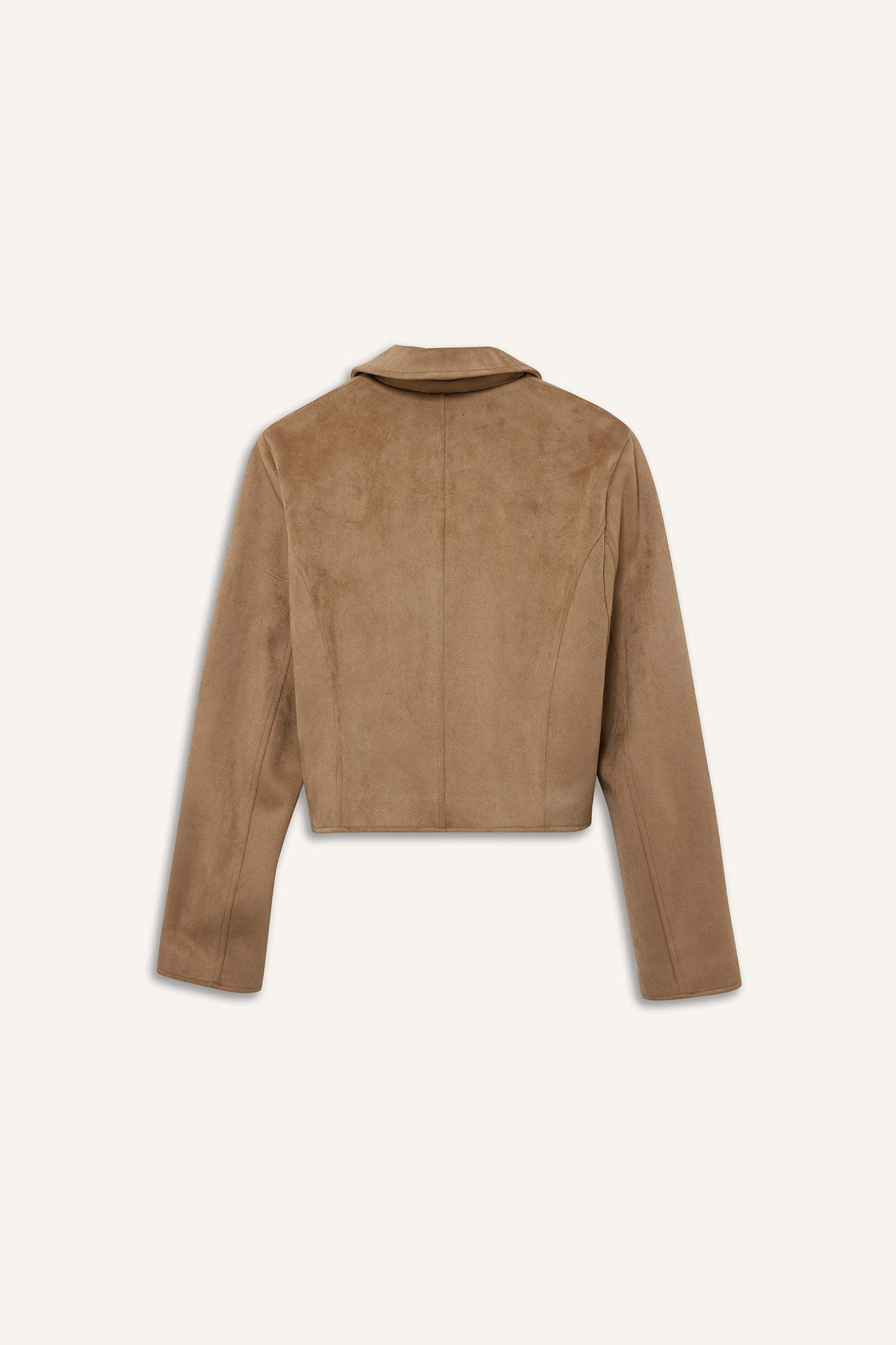 جاكيت دودون قصة عادية برقبة بولو مقاوم للماء