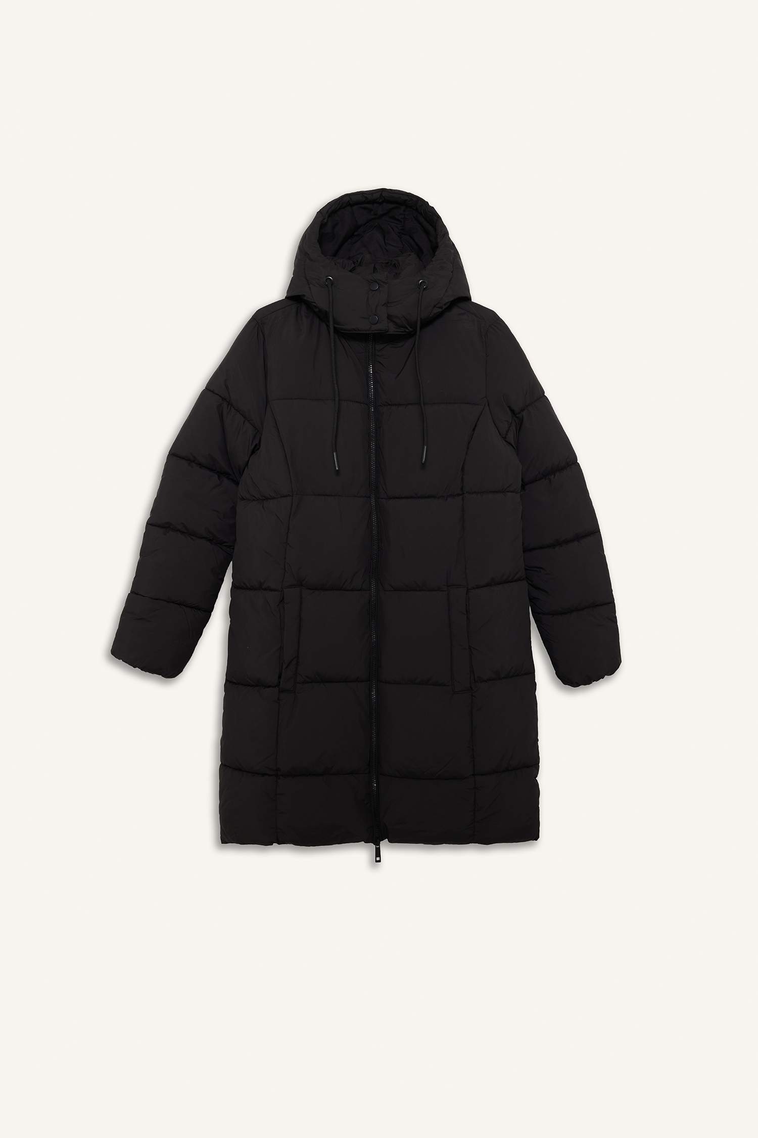 Водонепроницаемая длинная куртка Regular Fit с капюшоном на молнии