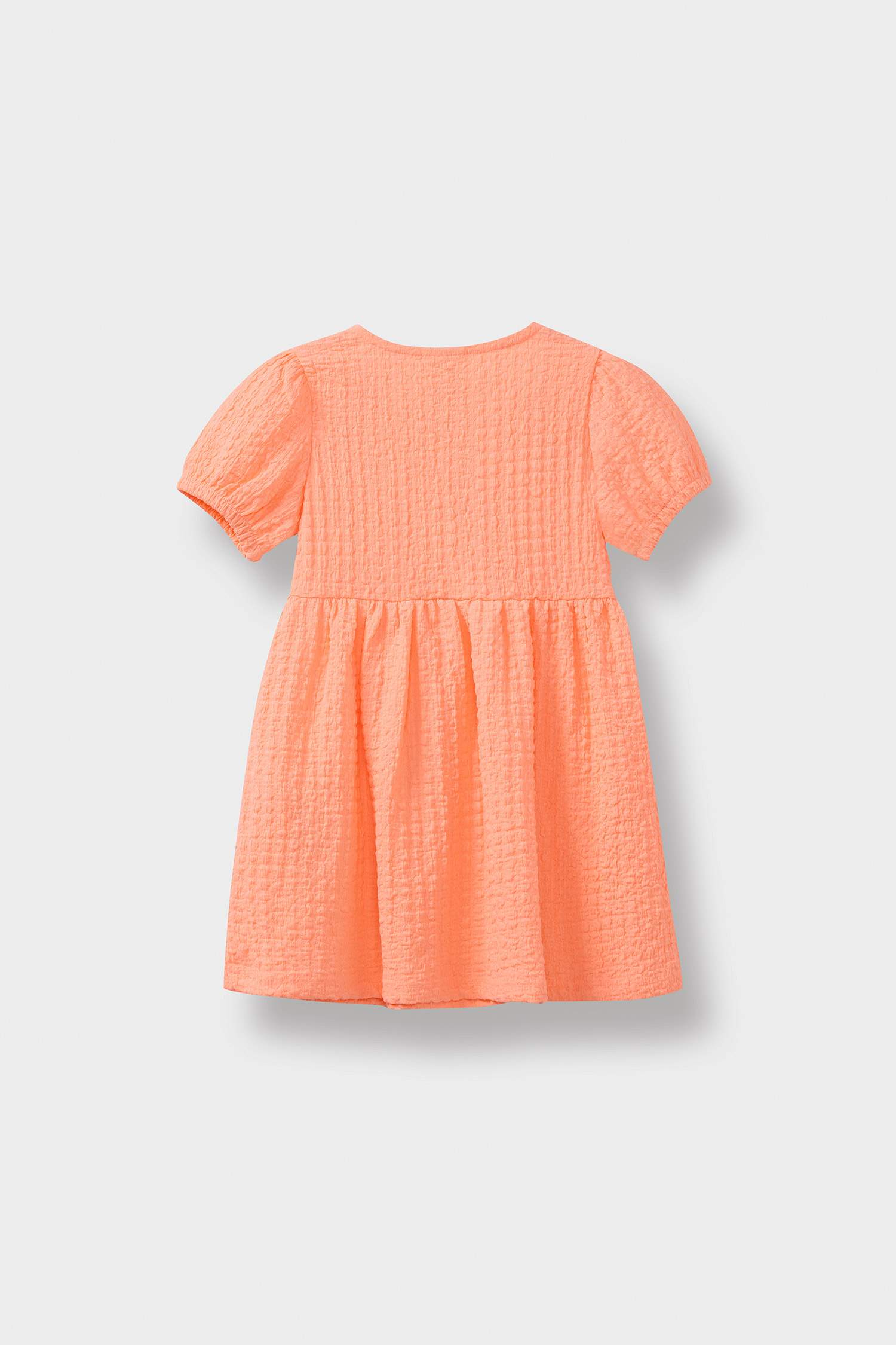 Kız Bebek Kısa Kollu Bürümcük Yazlık Elbise