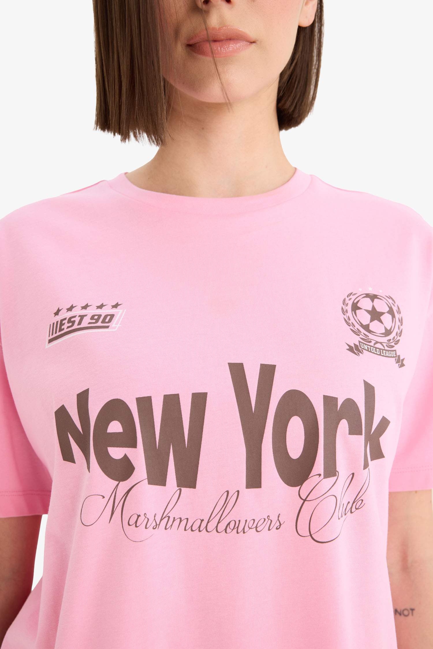 Oversize Fit Printed Short Sleeve T-Shirt