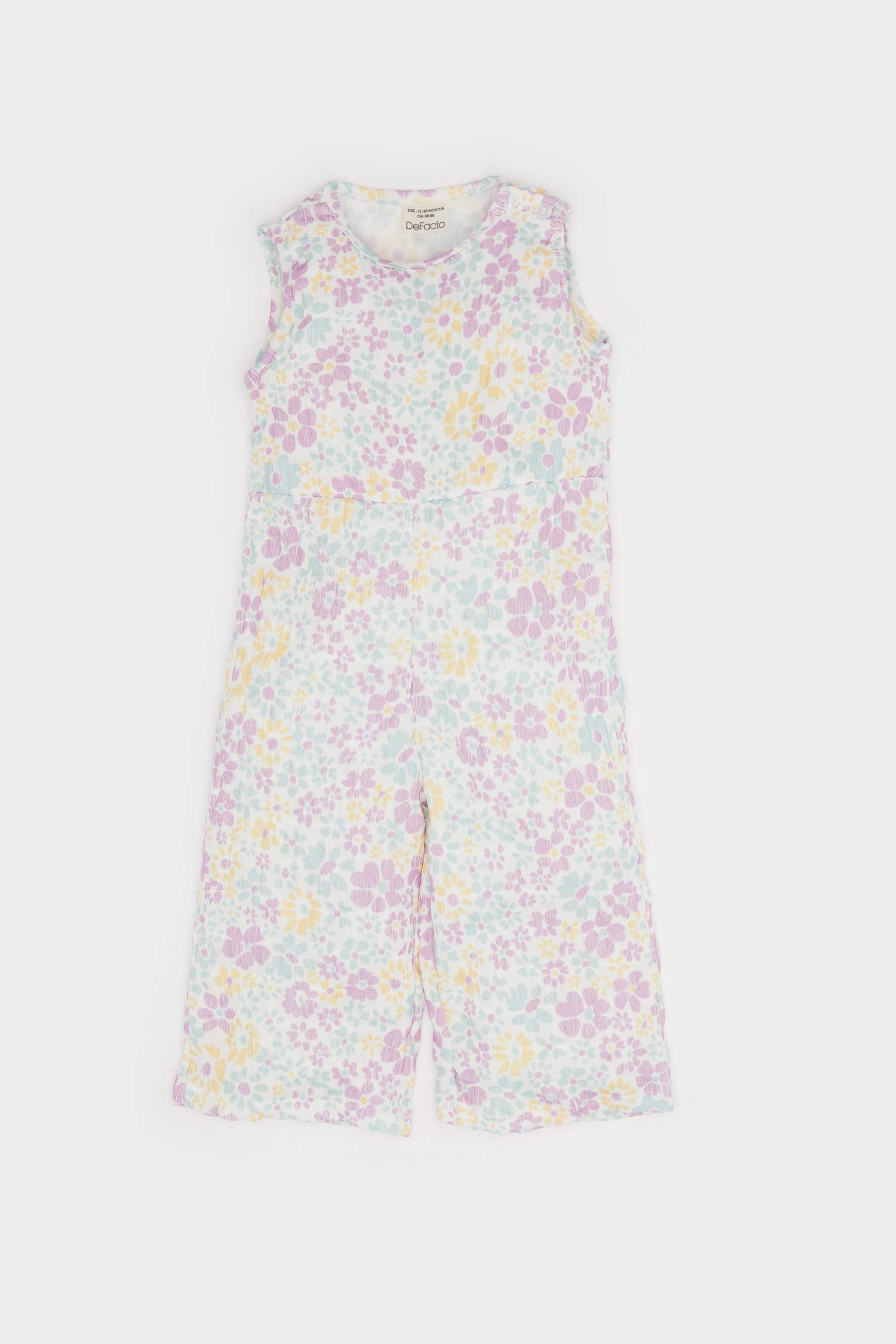 Kız Bebek Çiçekli Tulum