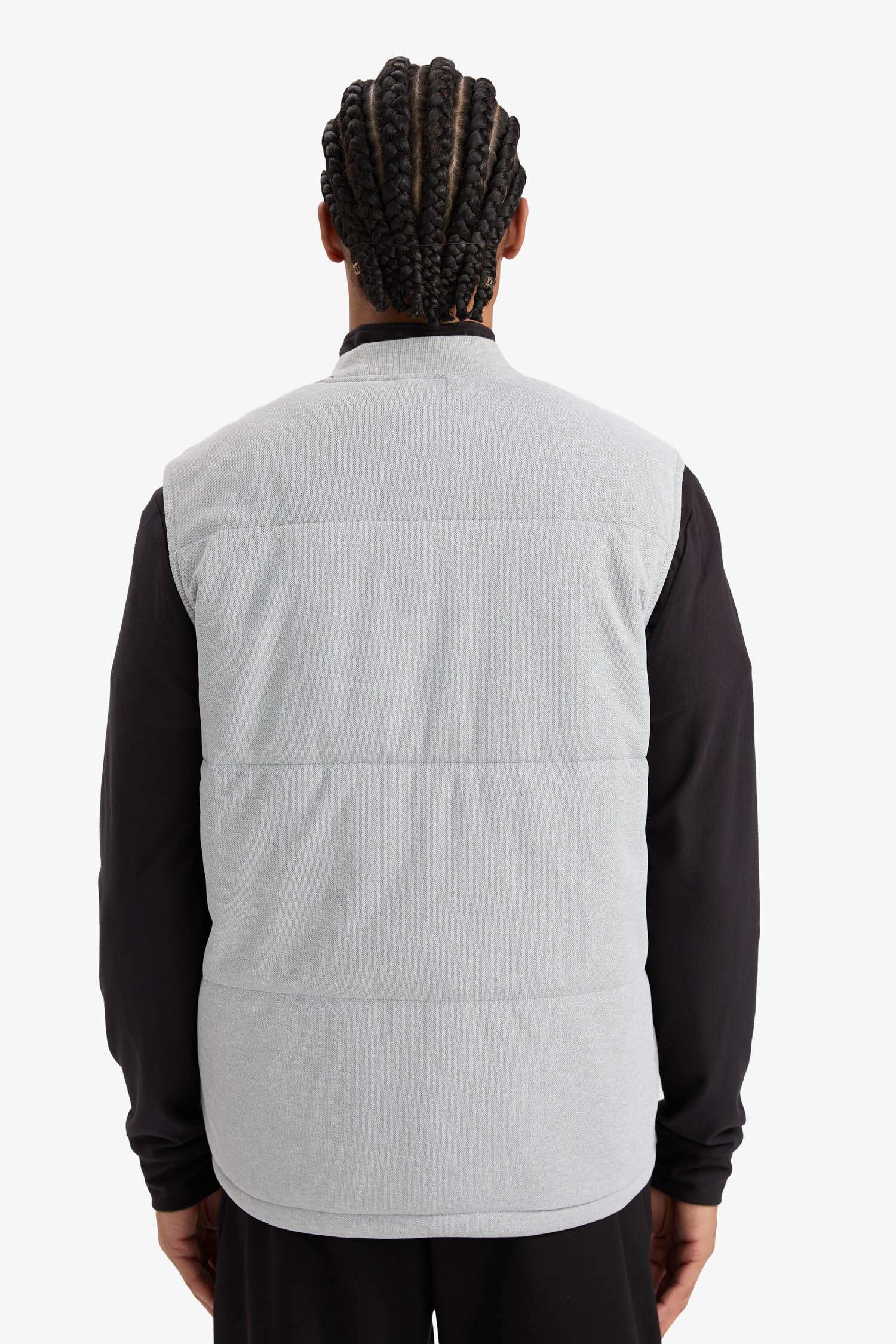 Regular Fit High Neck Pocketed Vest
