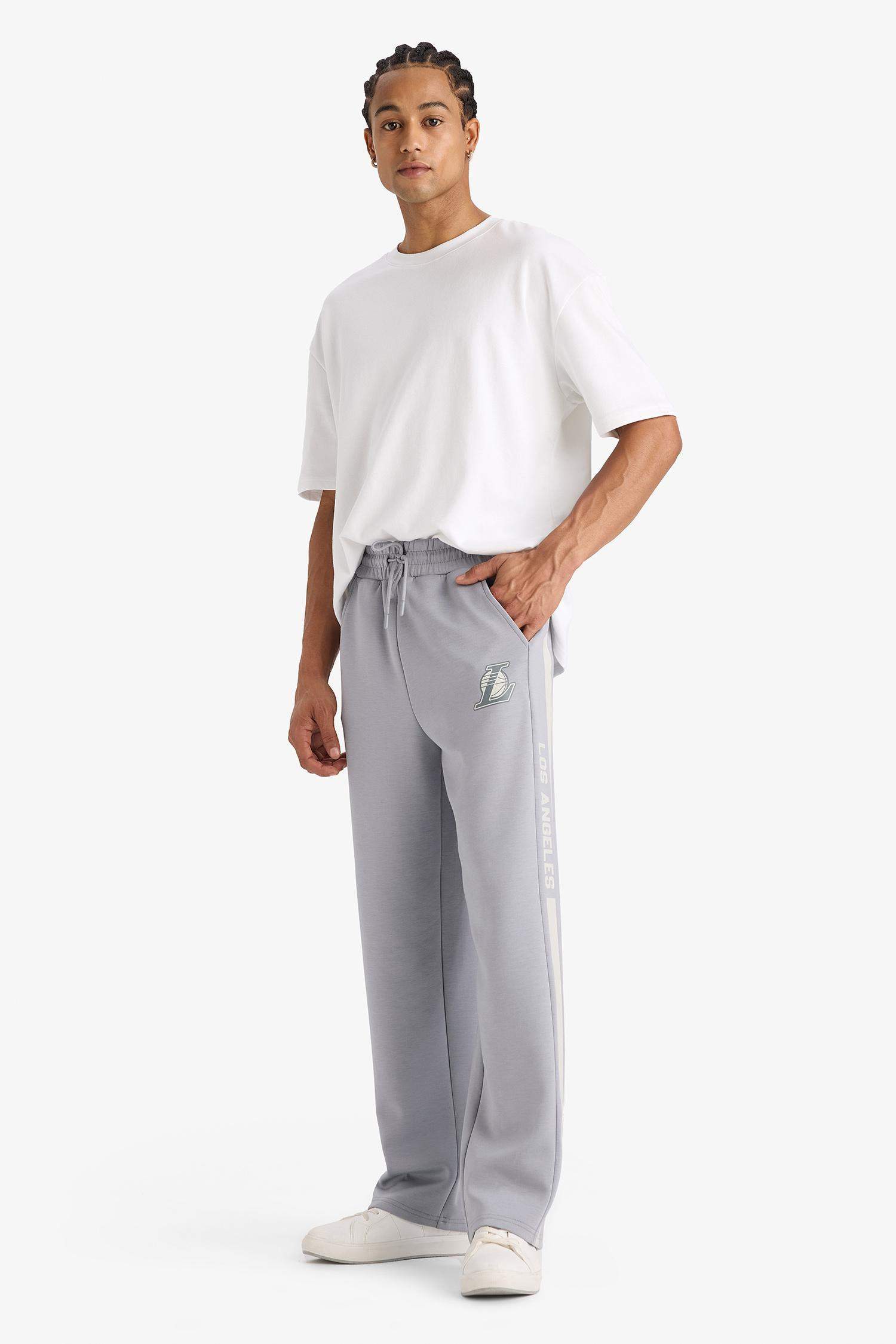 بنطلون جوجر قماش سكوبا قصة عادية من لوس أنجلوس ليكرز