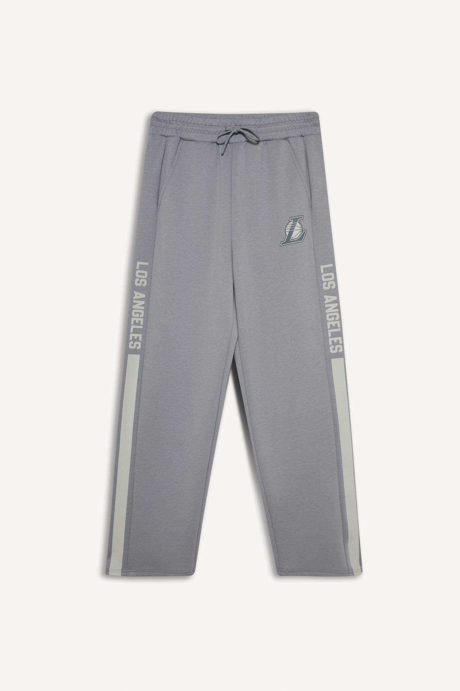 بنطلون جوجر قماش سكوبا قصة عادية من لوس أنجلوس ليكرز