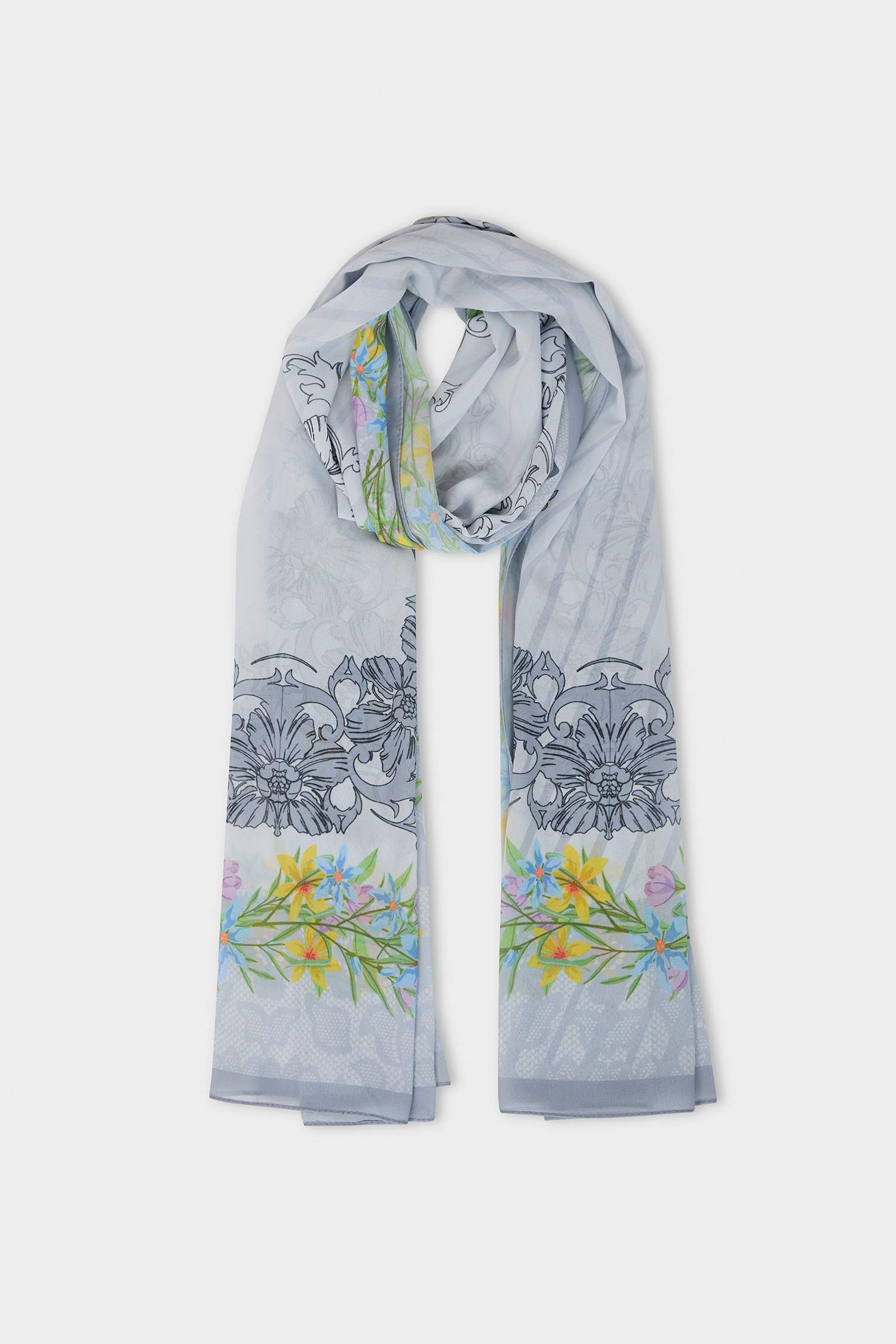 Woman Printed Hijab Shawl