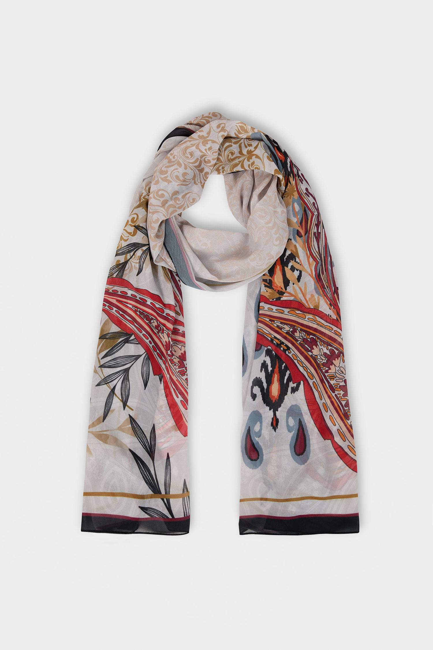 Woman Printed Hijab Shawl