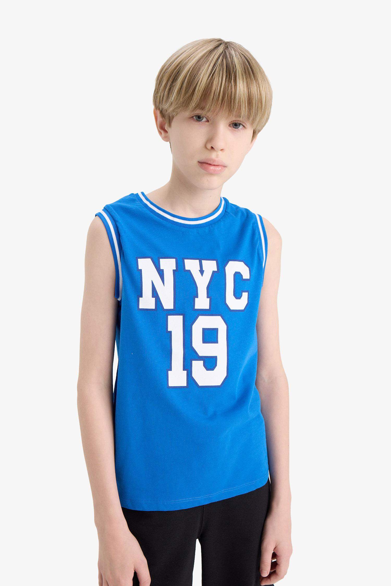 Erkek Çocuk 2'li Takım Baskılı Atlet Beli Lastikli Şort