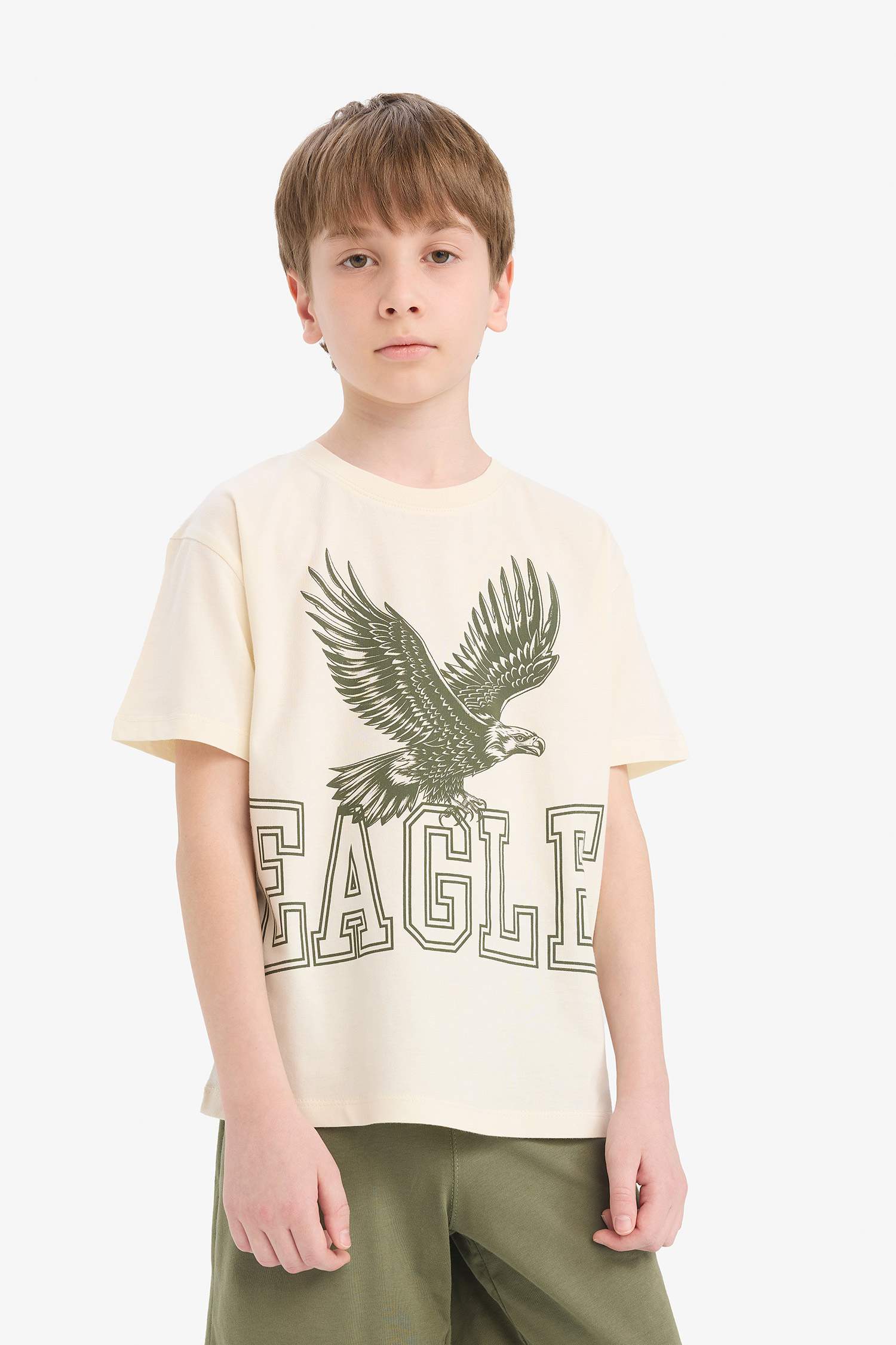 Erkek Çocuk 2'li Takım Baskılı Kısa Kollu Tişört Şort