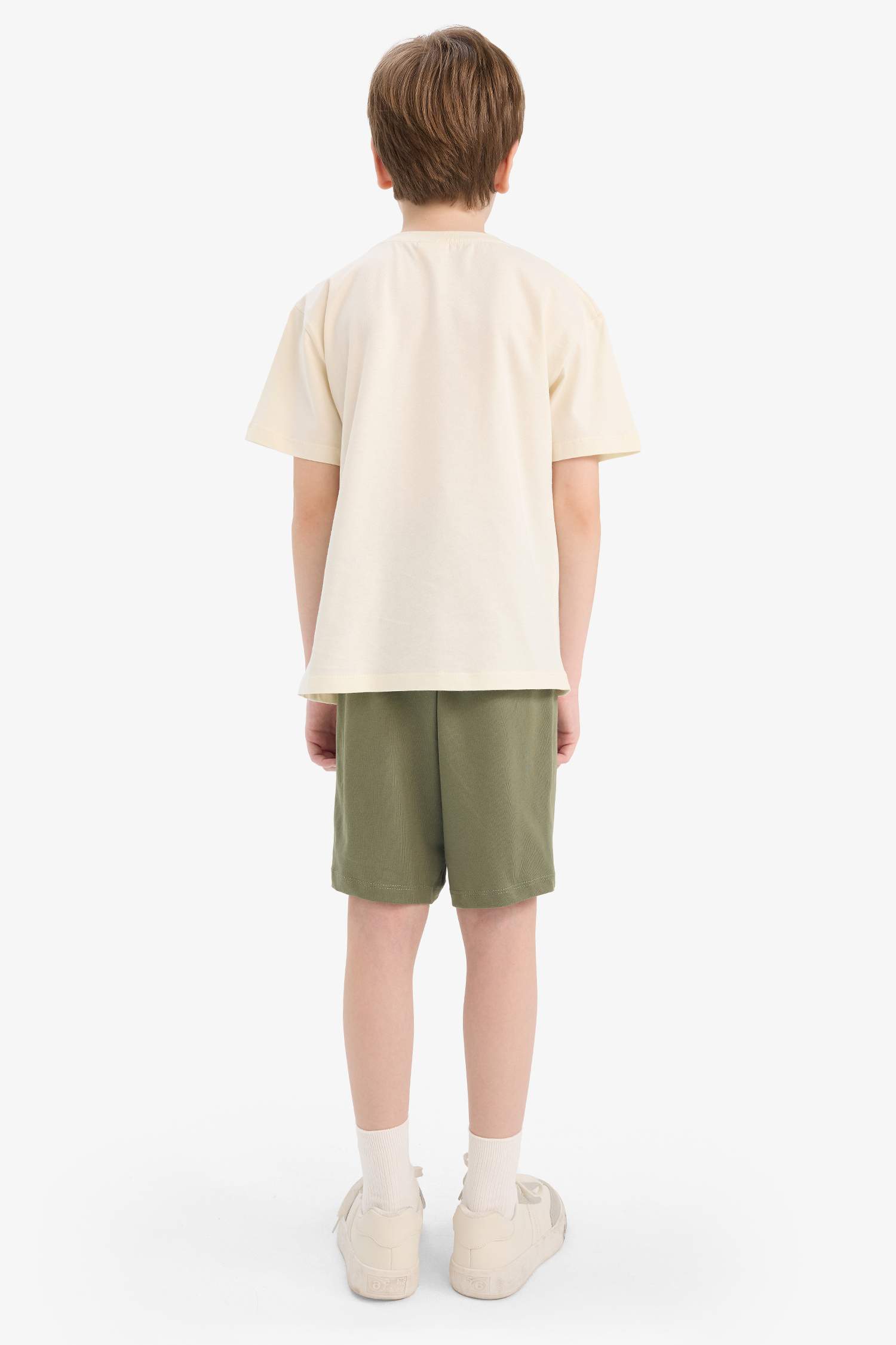 Erkek Çocuk 2'li Takım Baskılı Kısa Kollu Tişört Şort
