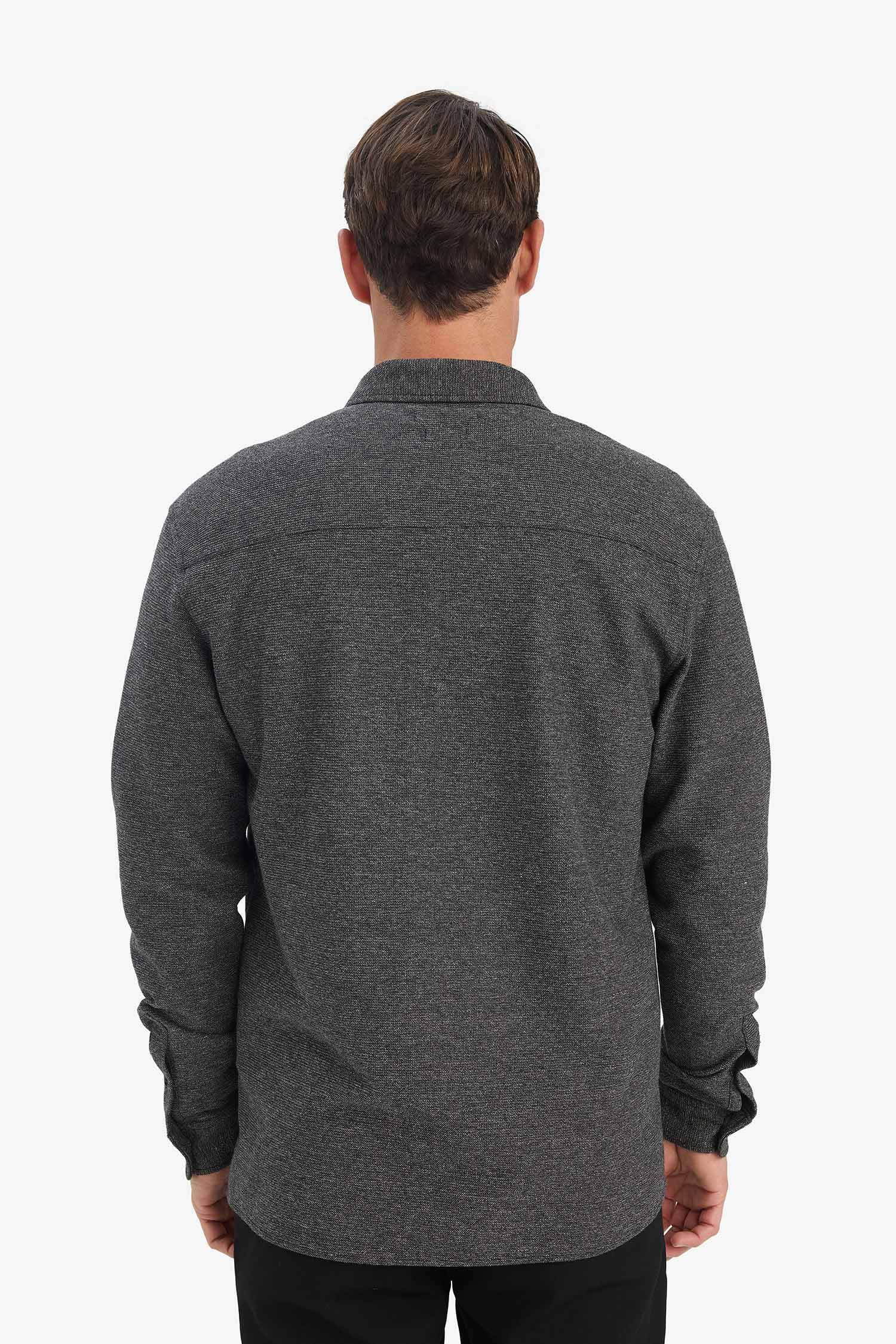 Regular Fit Polo Yaka Uzun Kollu Gömlek