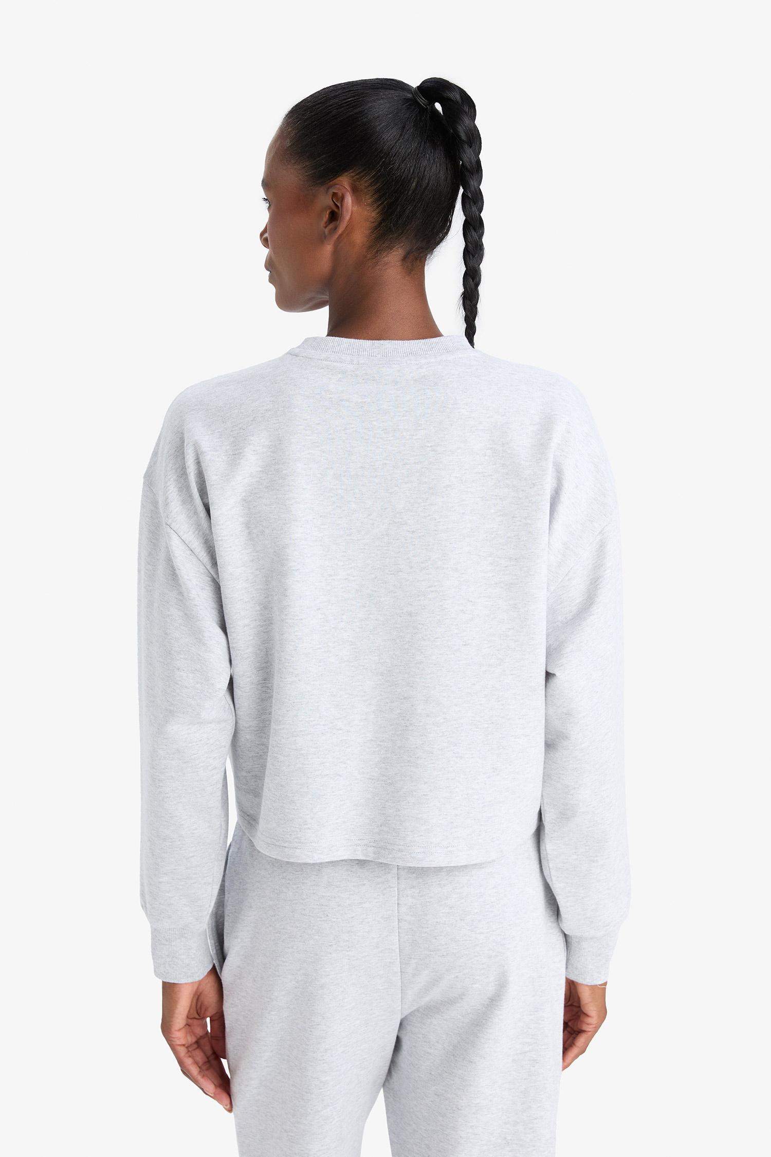 DeFactoFit NBA Brooklyn Nets Bisiklet Yaka Sporcu Sweatshirt