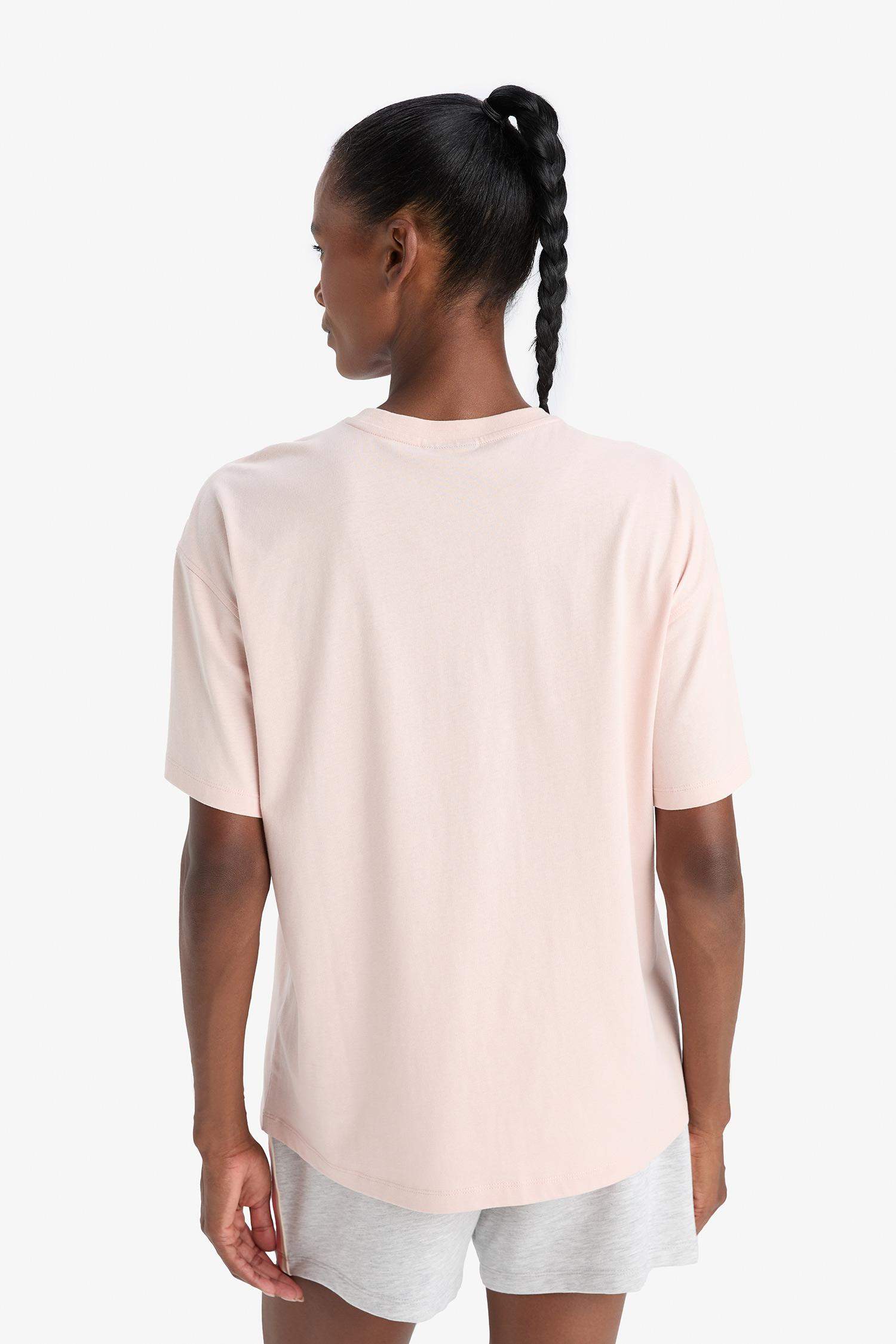 DeFactoFit NBA Wordmark Oversize Fit Sports T-Shirt