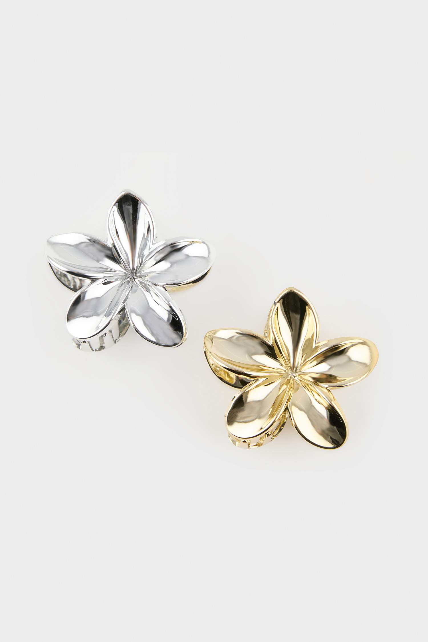 Kadın 2'li Çiçek Motifli Mandal Toka