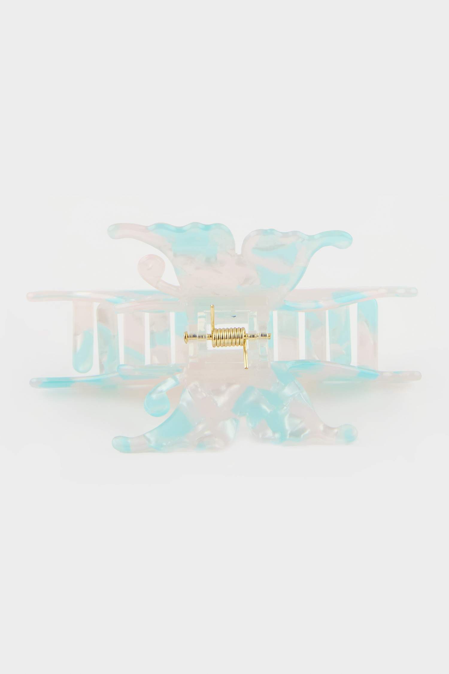 Woman Butterfly Motif Hair Clip