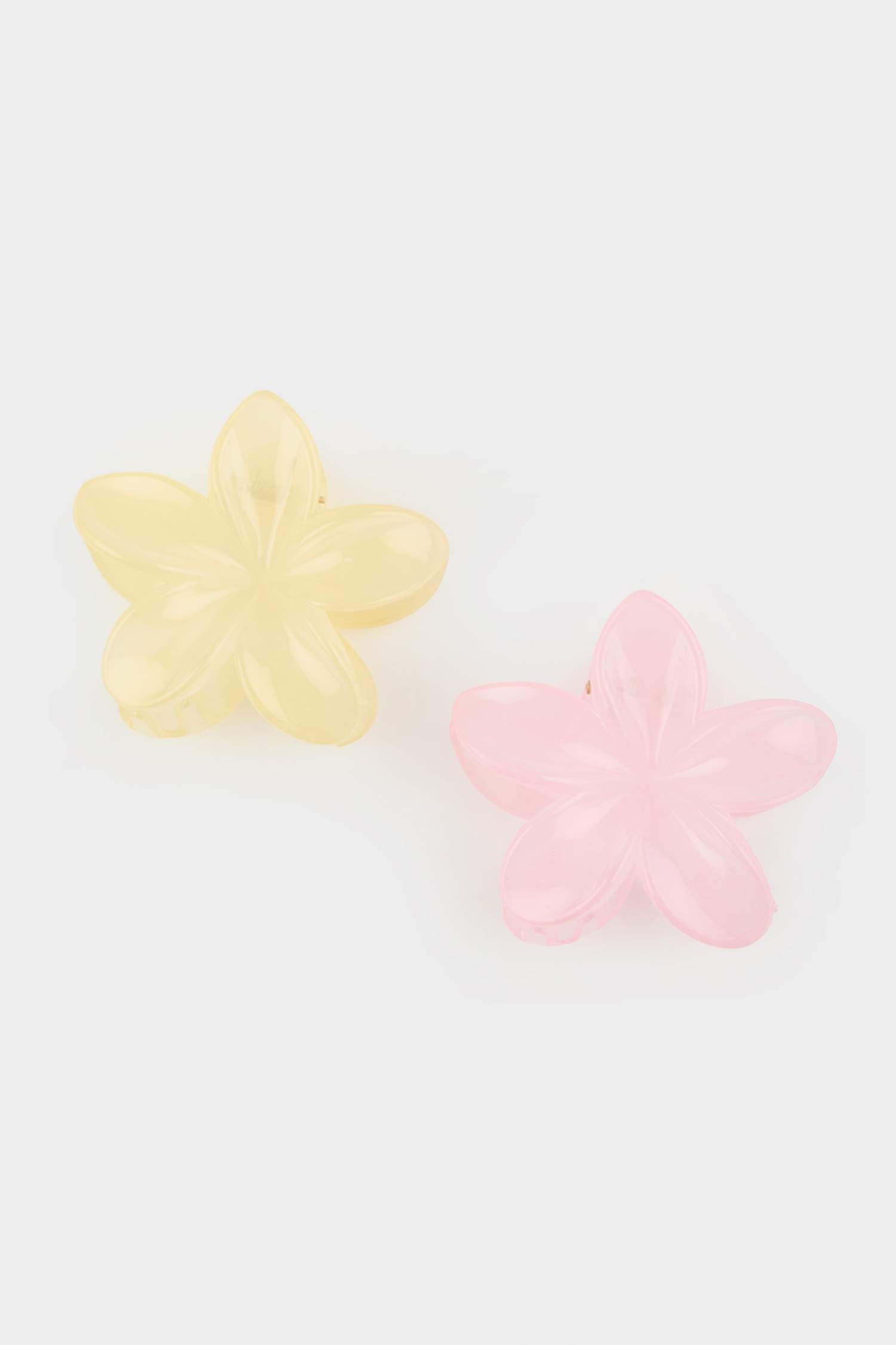 Kadın 2'li Çiçek Motifli Mandal Toka