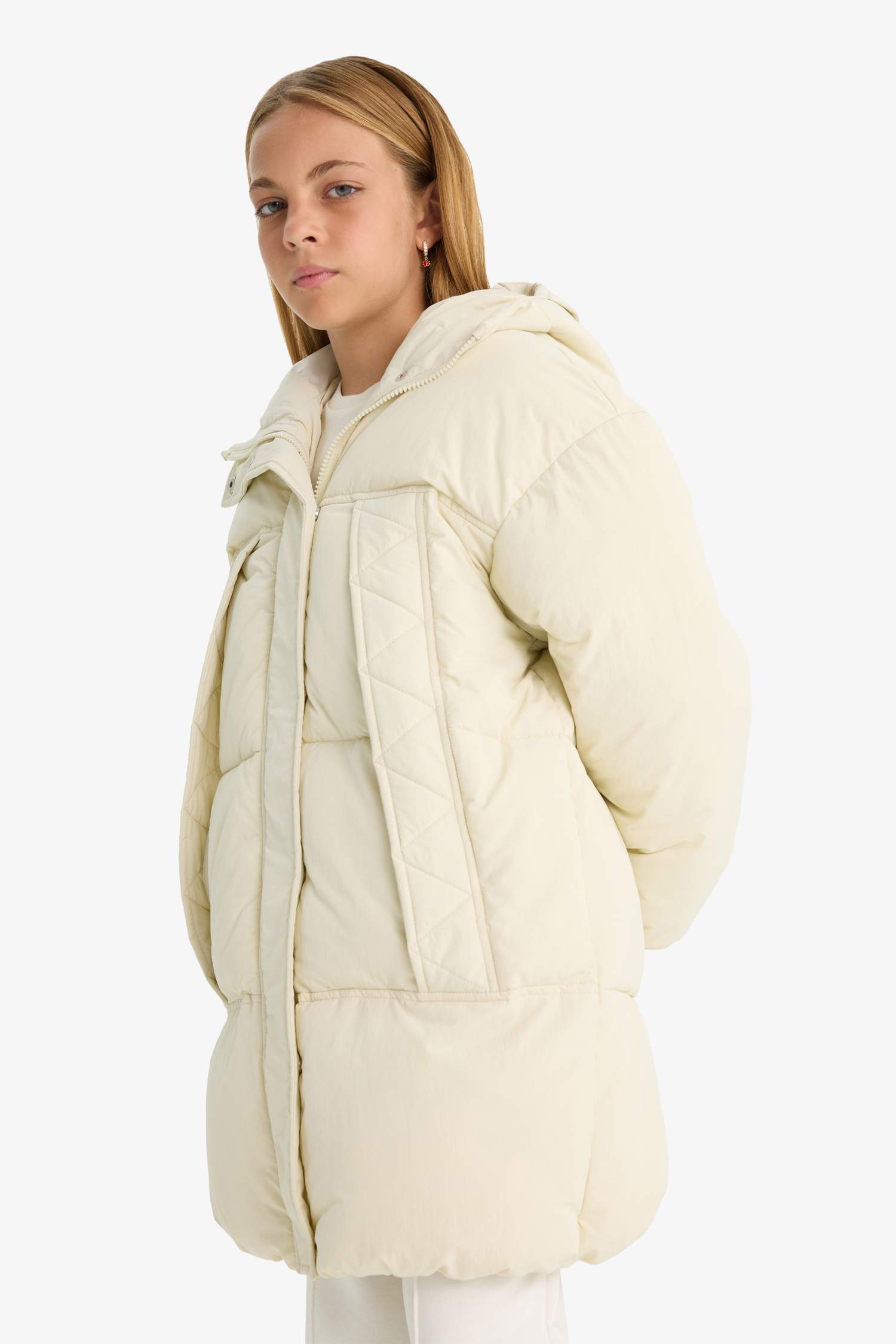 Girl Hooded Waterproof Coat