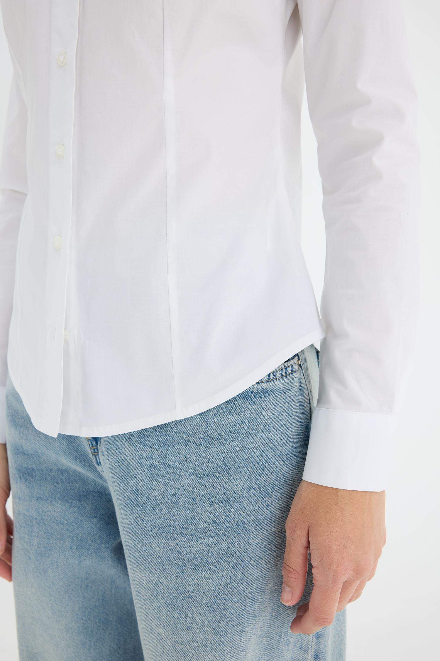 Regular Fit Bengalin Long Sleeve Shirt