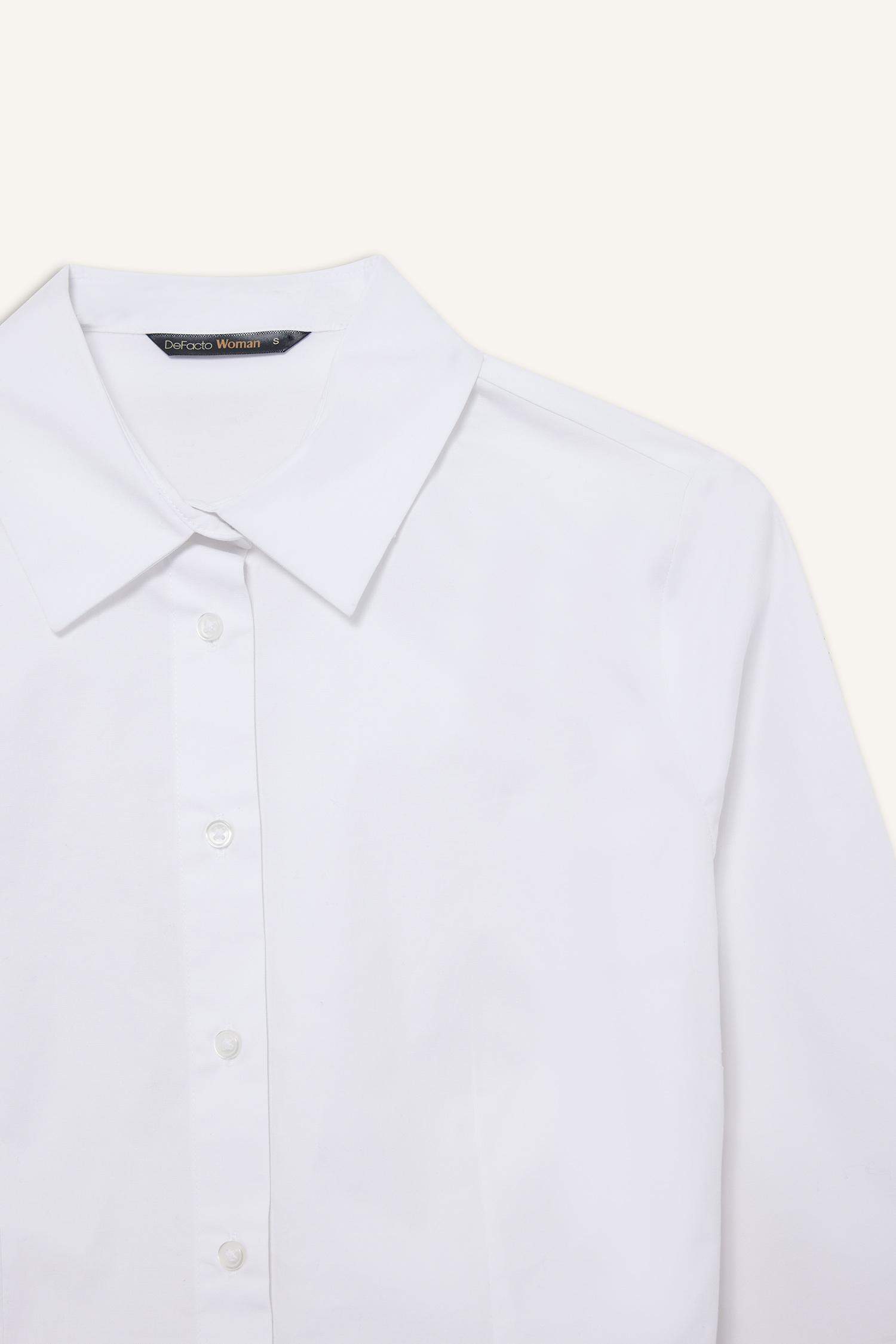 Рубашка из бенгалина Fitted с длинным рукавом