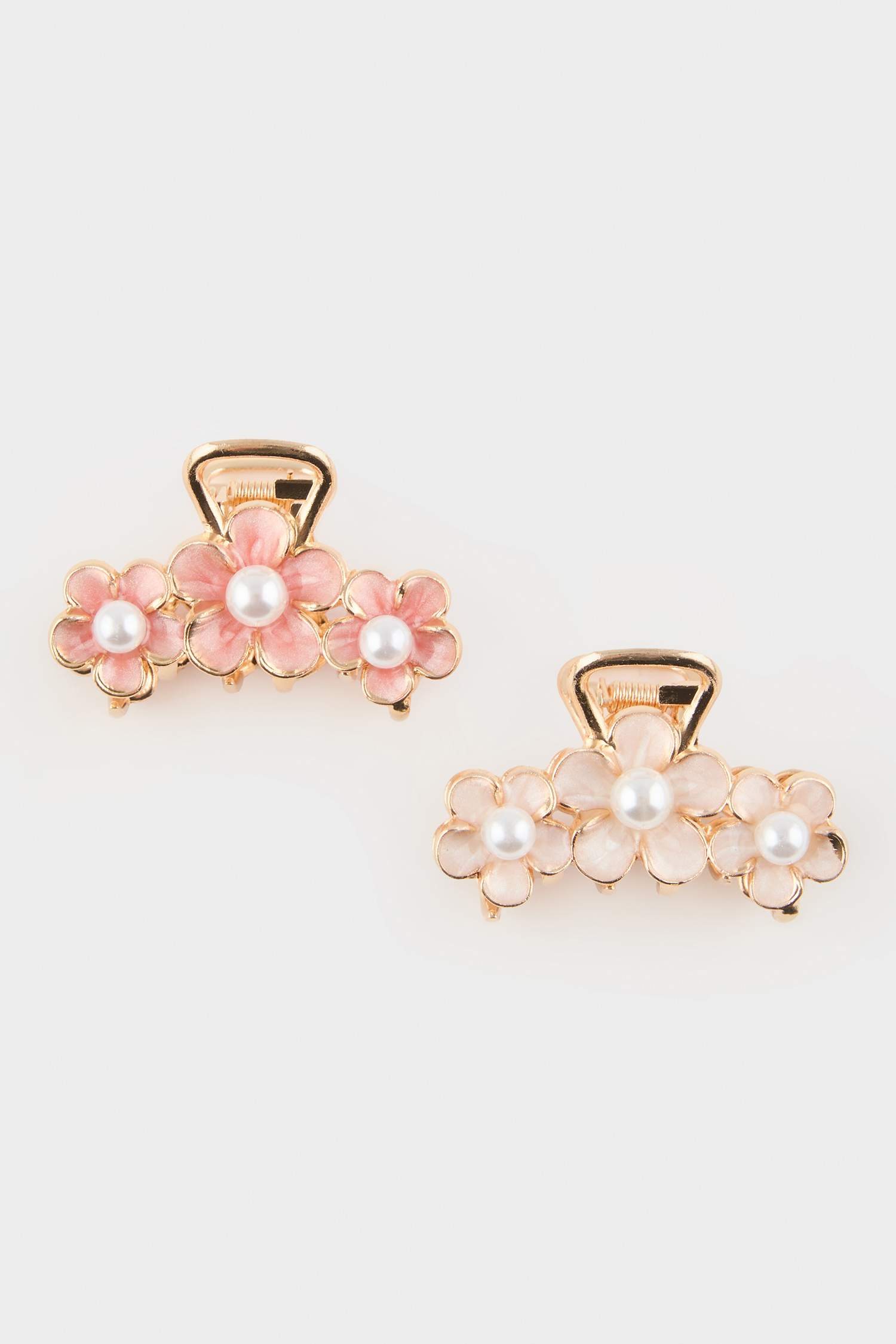 طقم 2 مشابك شعر بنقش زهرة نسائي