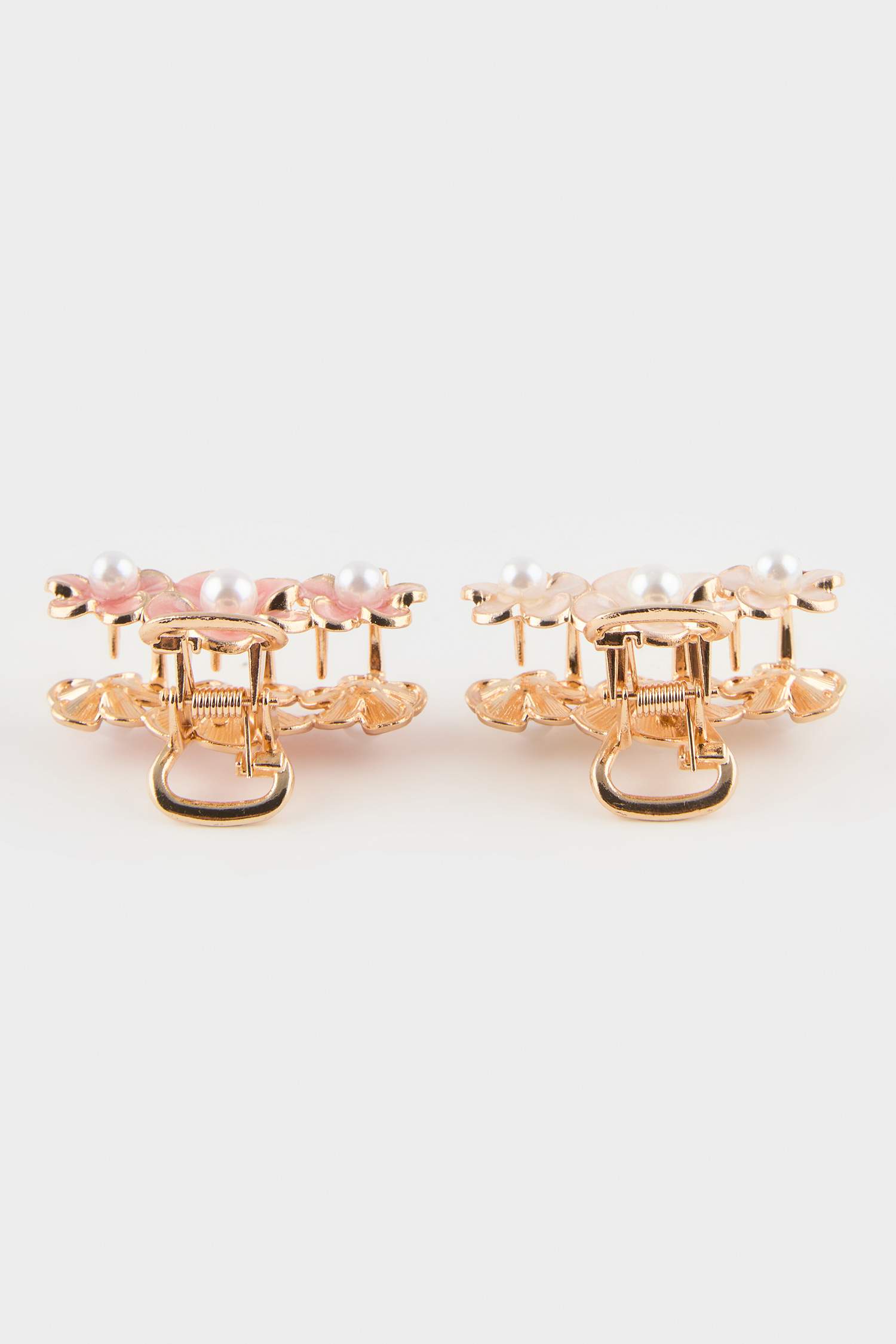 طقم 2 مشابك شعر بنقش زهرة نسائي