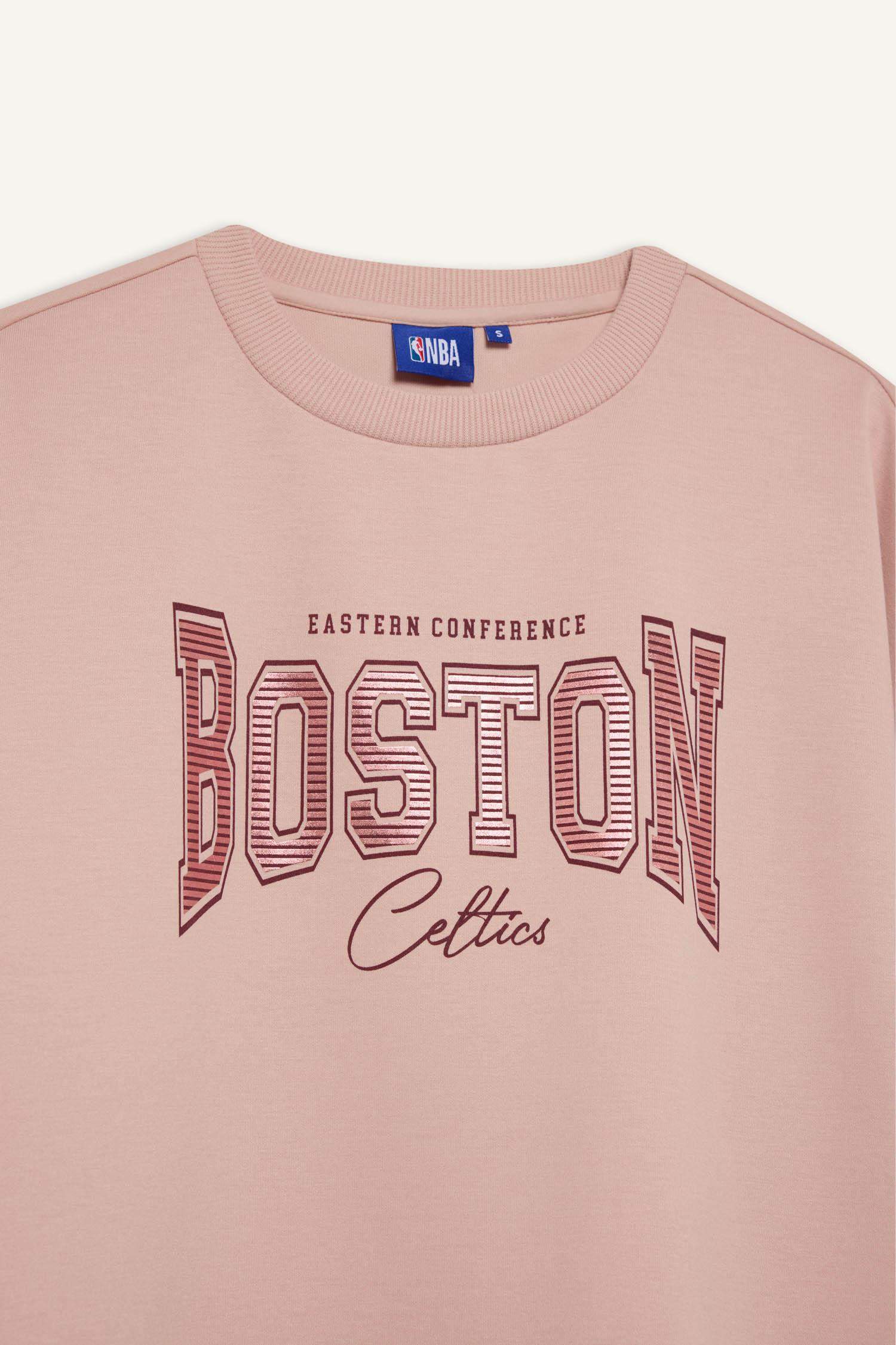 DeFactoFit NBA Boston Celtics Oversize Fit Scuba Fabric Sports Sweatshirt