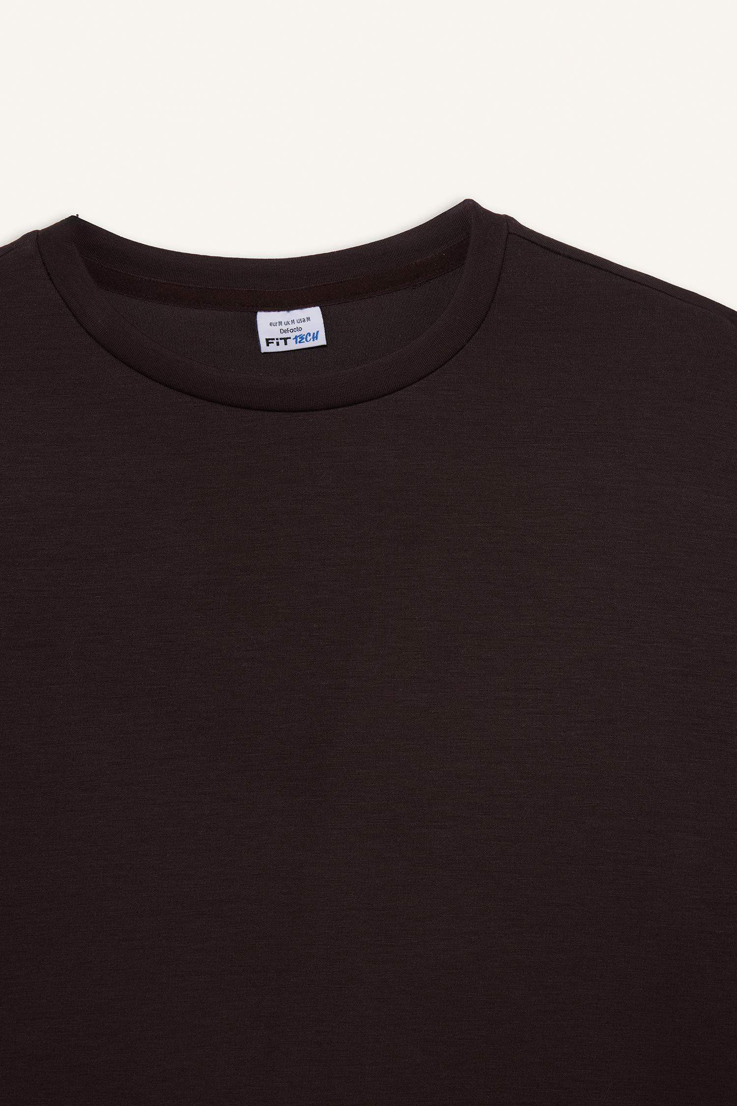 DeFactoFit Oversize Loose Fit Modal Sports Sweatshirt