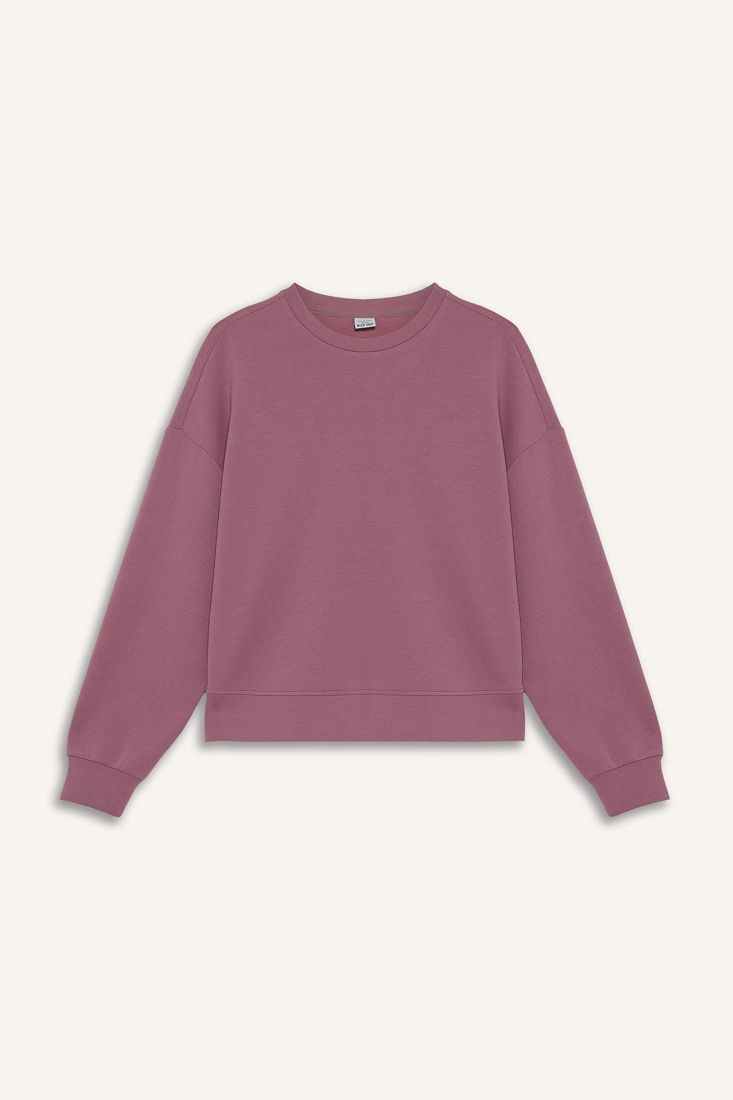 Oversize Geniş Kalıp Bisiklet Yaka Modal Ultra Soft Sweatshirt