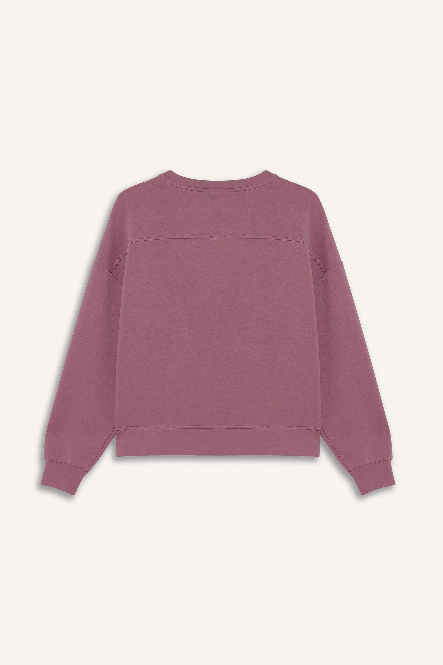 Oversize Geniş Kalıp Bisiklet Yaka Modal Ultra Soft Sweatshirt