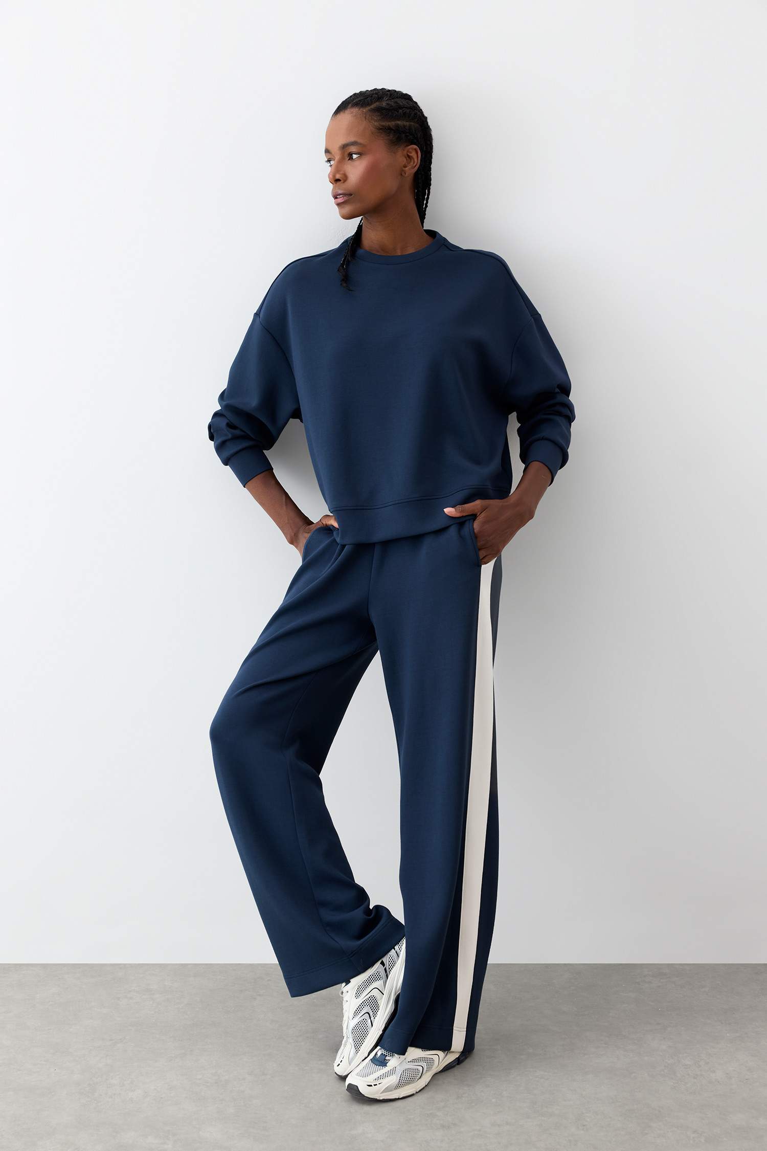 DeFactoFit Oversize Fit Modal Ultra Soft Sweatshirt