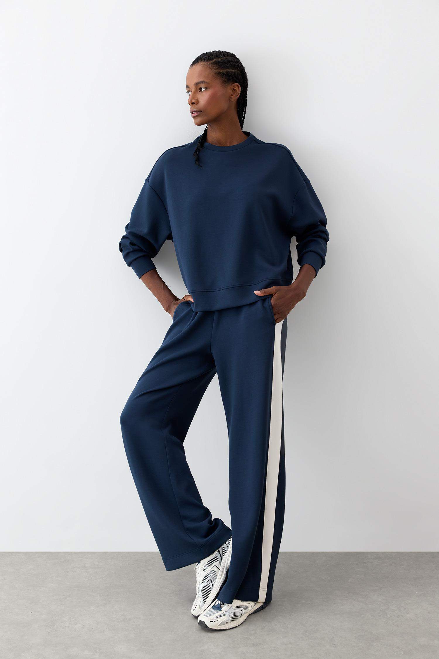 DeFactoFit Wide Leg Geniş Paça Standart Boy Modal Soft Touch Pantolon