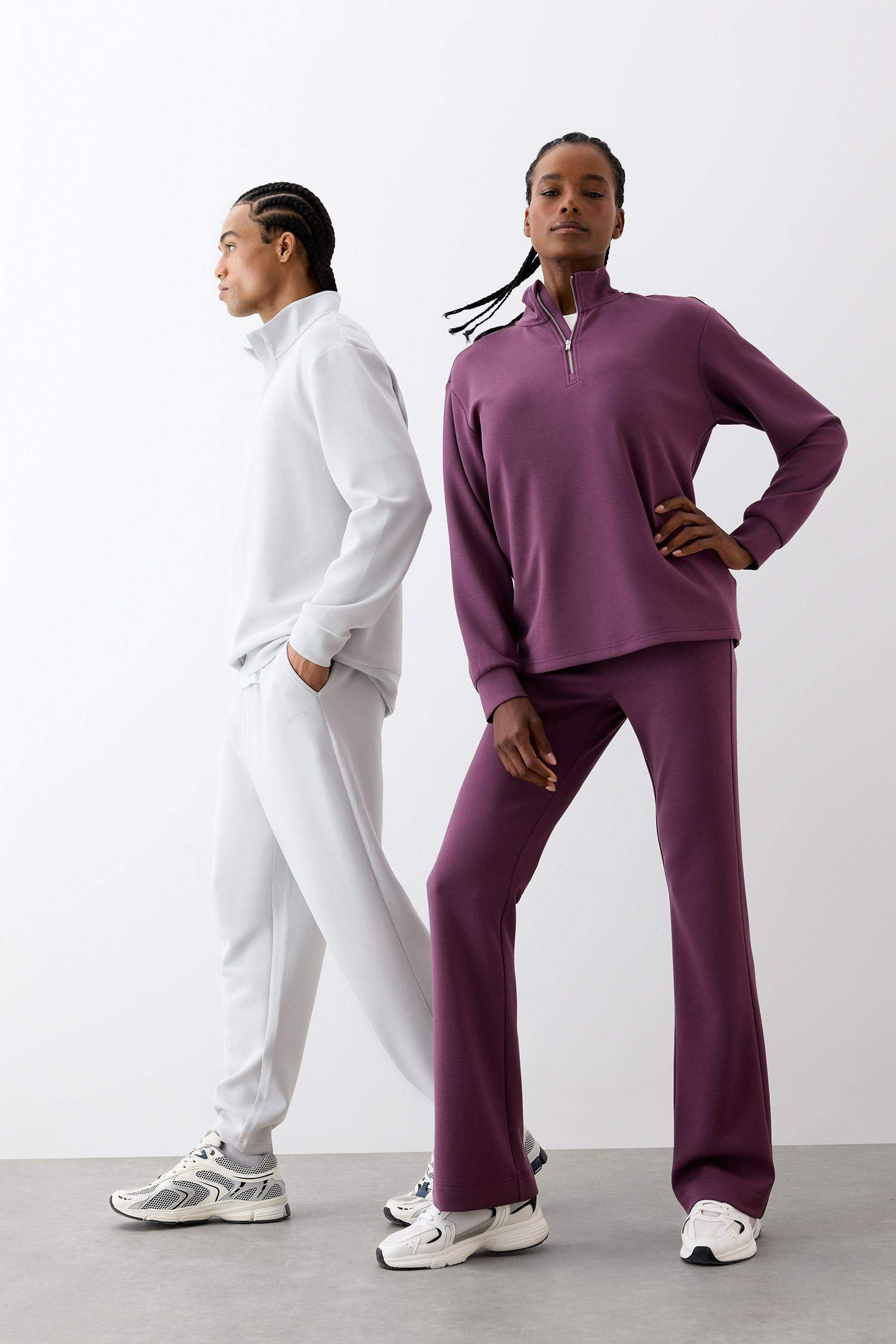 بنطرون بجامة رياضي فلير فيت برجل واسع جارلس من DeFactoFit