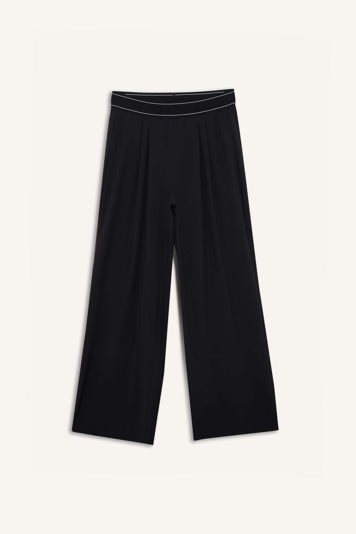 DeFactoFit Wide Leg Elastic Waist Woven Trousers
