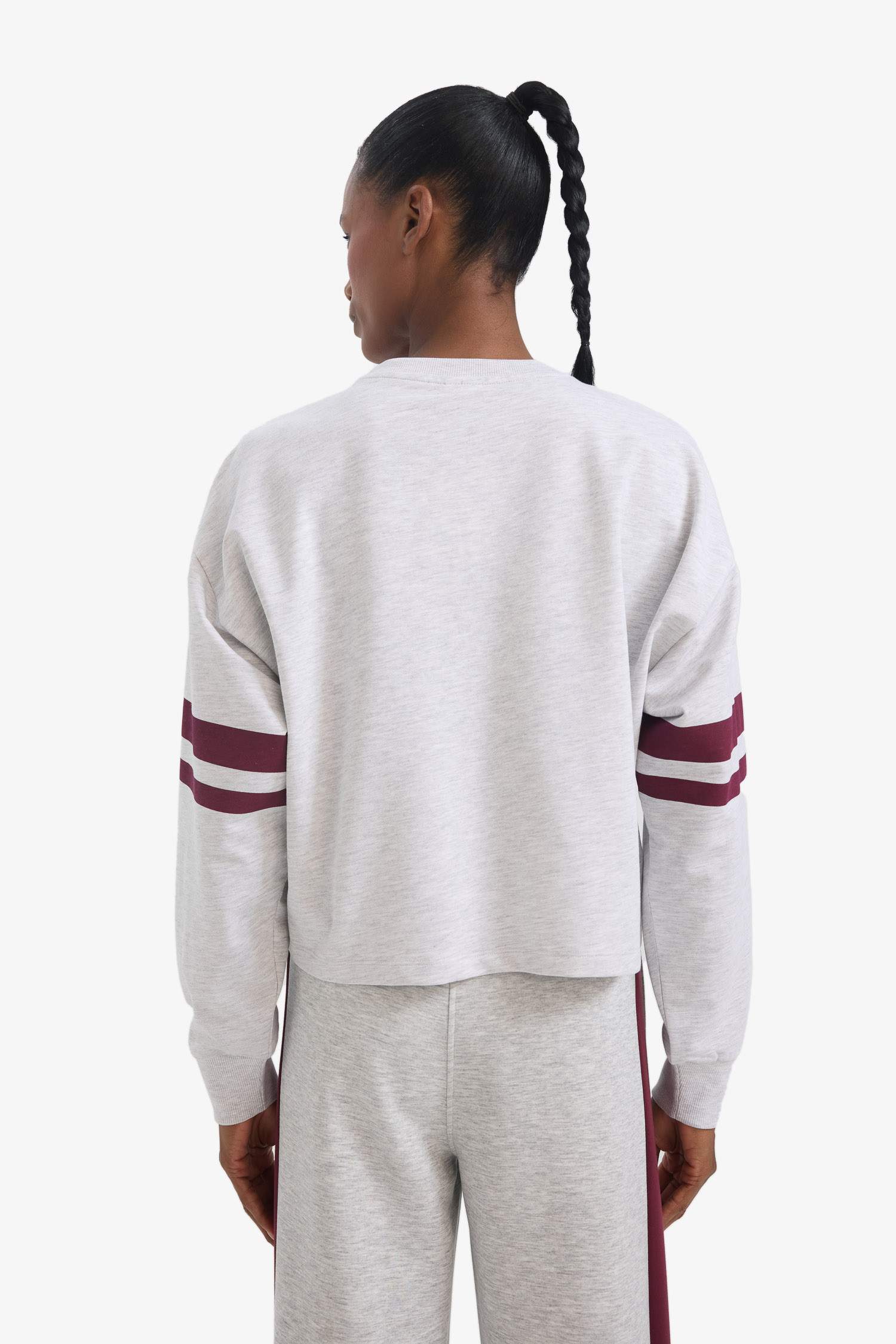 DeFactoFit Crew Neck Sports Printed Sweatshirt