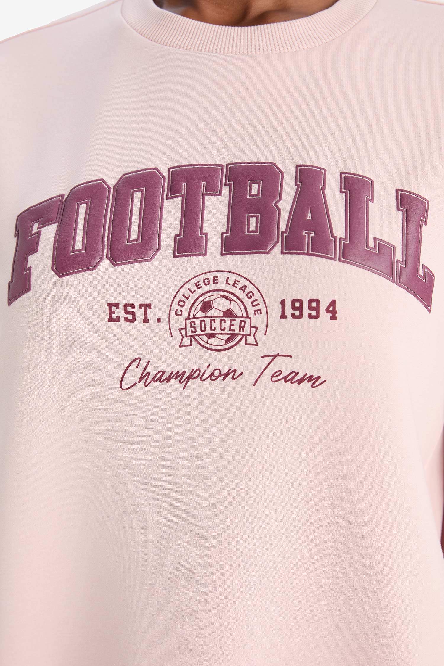 DeFactoFit Oversize Fit Scuba Fabric Sports Sweatshirt