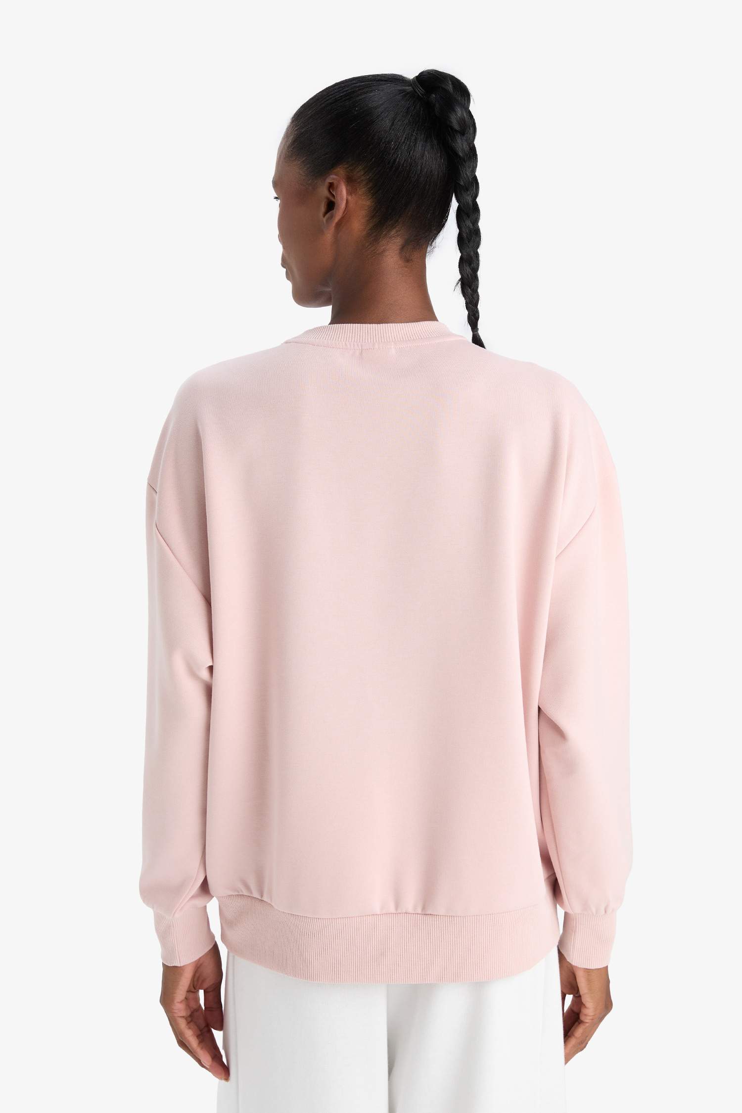 DeFactoFit Oversize Fit Scuba Fabric Sports Sweatshirt