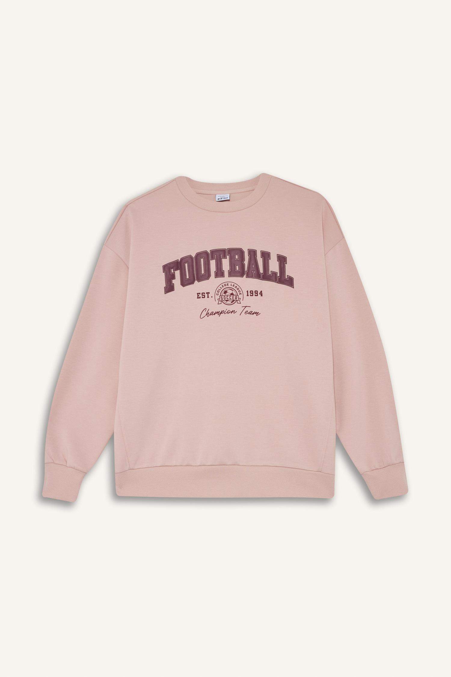 DeFactoFit Oversize Fit Scuba Fabric Sports Sweatshirt