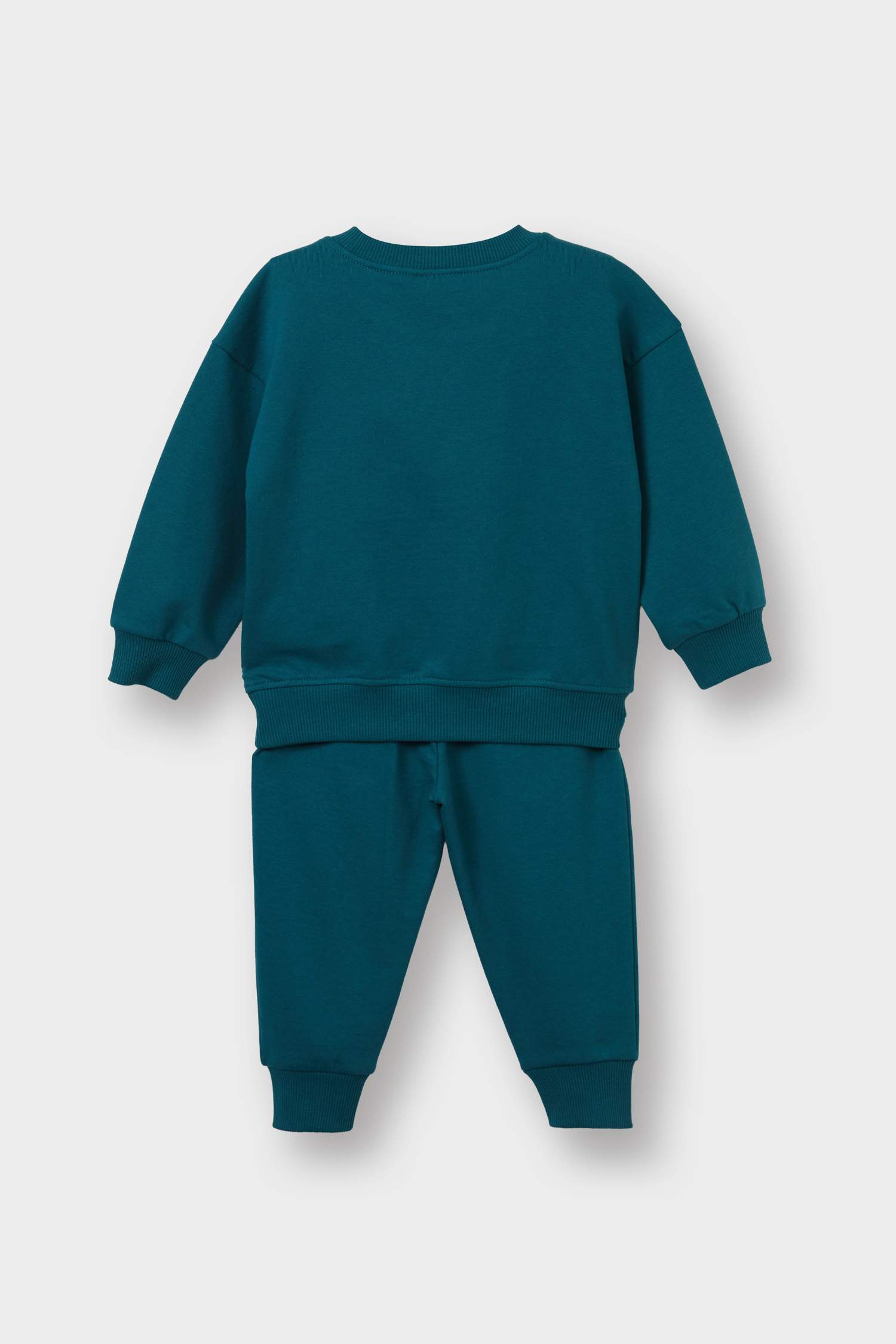 Erkek Bebek 2'li Takım Baskılı Sweatshirt Eşofman Altı