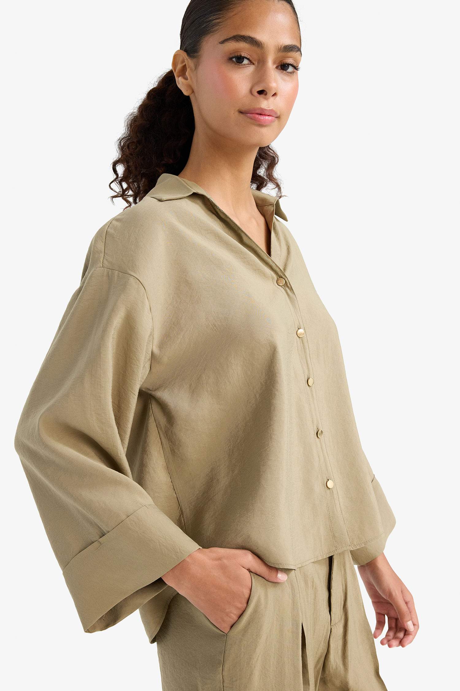 Loose Fit Uzun Kollu Gömlek