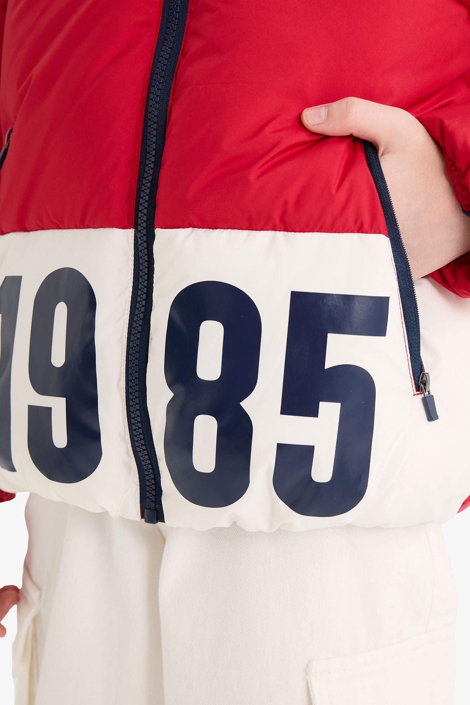 Boy Waterproof Hooded Zippered Puffer Jacket