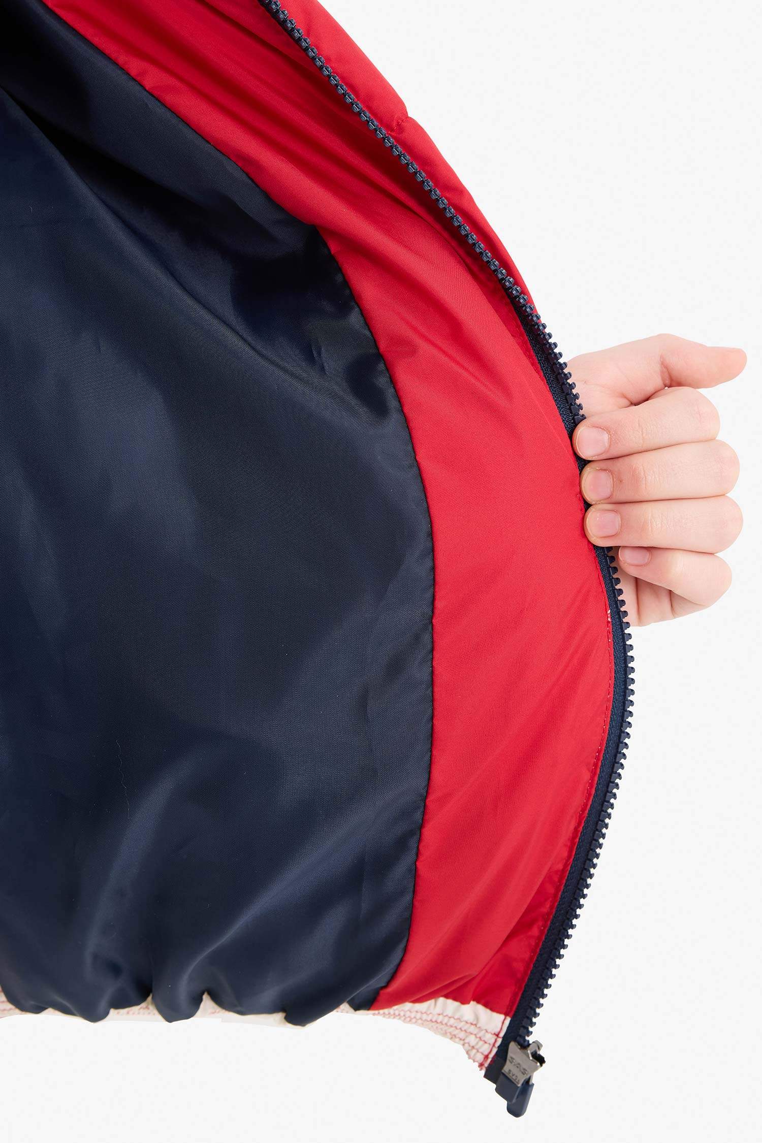 Boy Waterproof Hooded Zippered Puffer Jacket