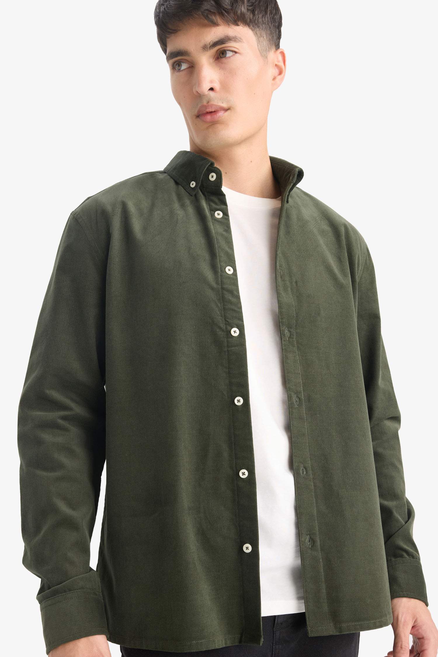 Regular Fit Polo Shirt Velvet Long Sleeve Shirt