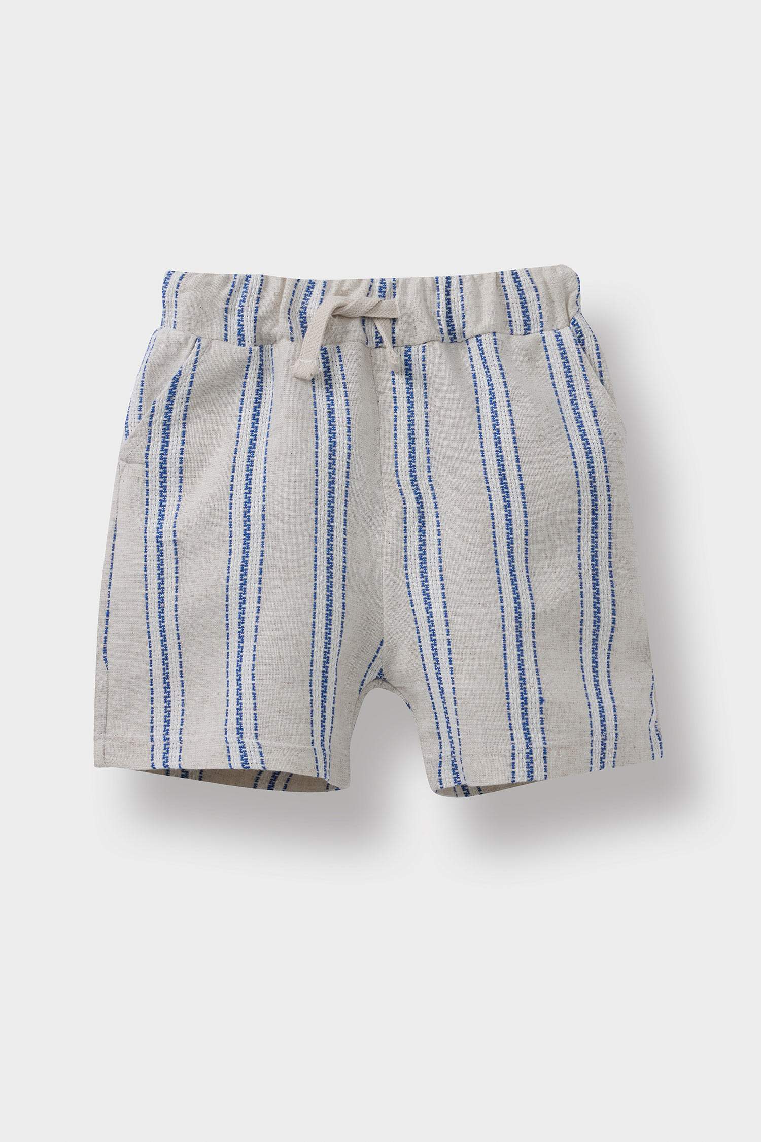 Ensemble T-shirt et Short rayé à taille élastique pour bébé garçon