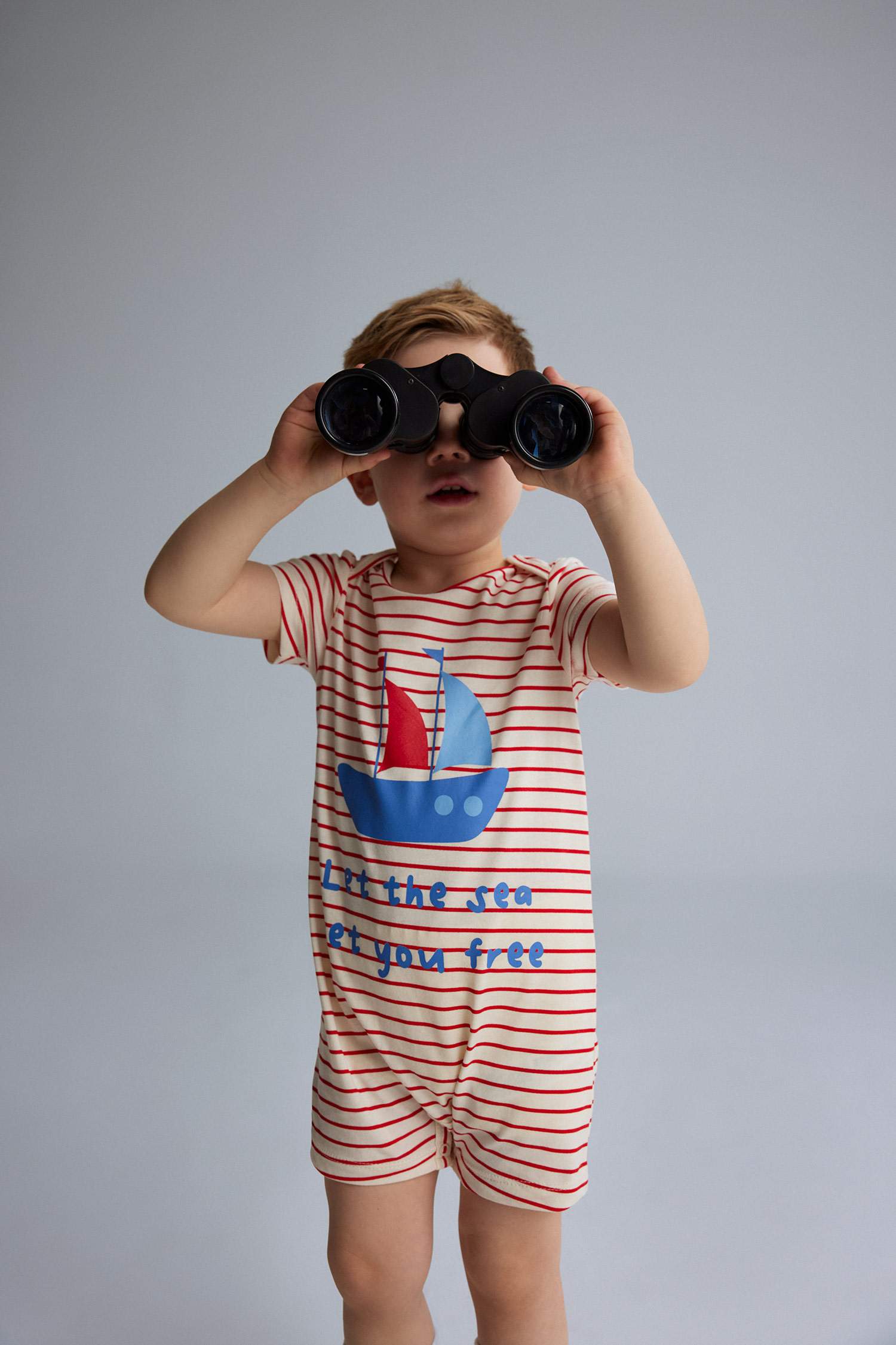 Baby Boy Newborn Striped Printed Cotton Overalls