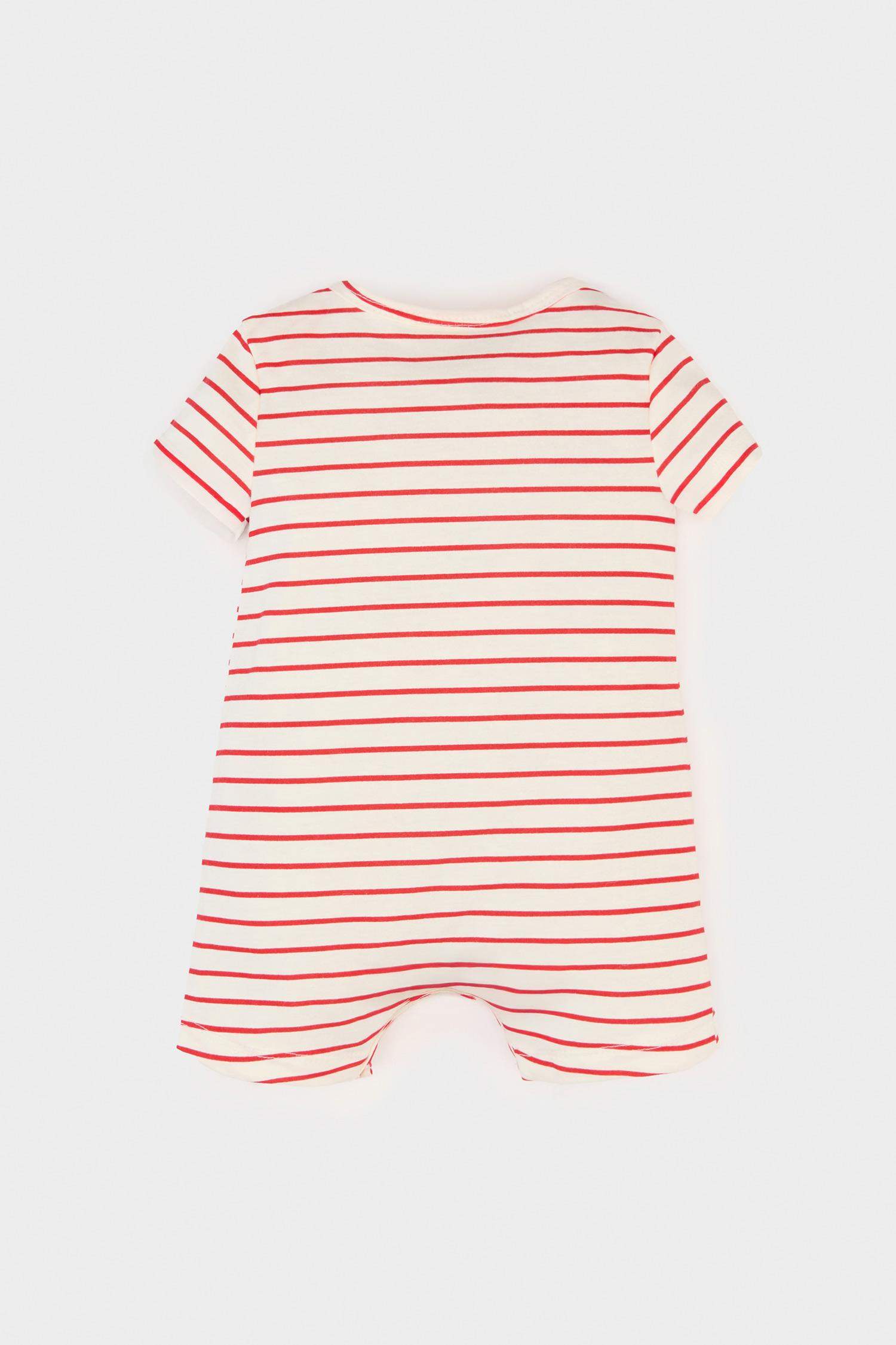 Baby Boy Newborn Striped Printed Cotton Overalls